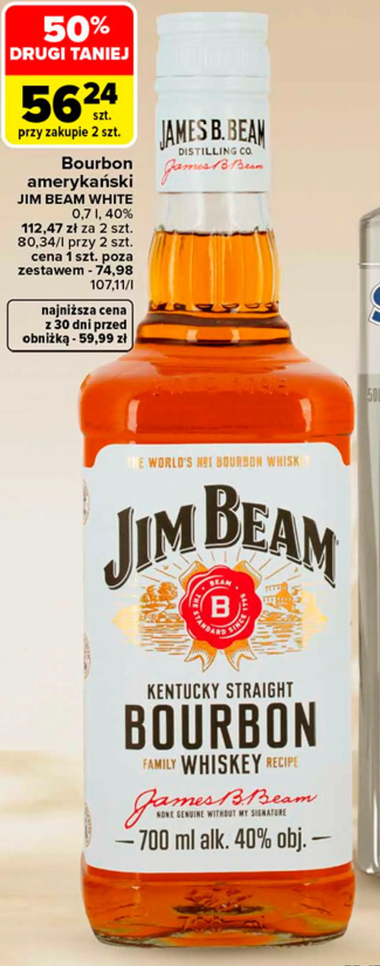 Bourbon amerykański Jim Beam White