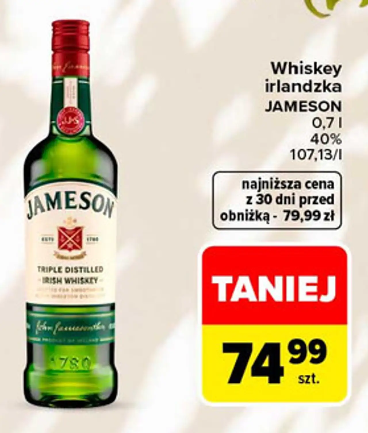 Whiskey irlandzka Jameson