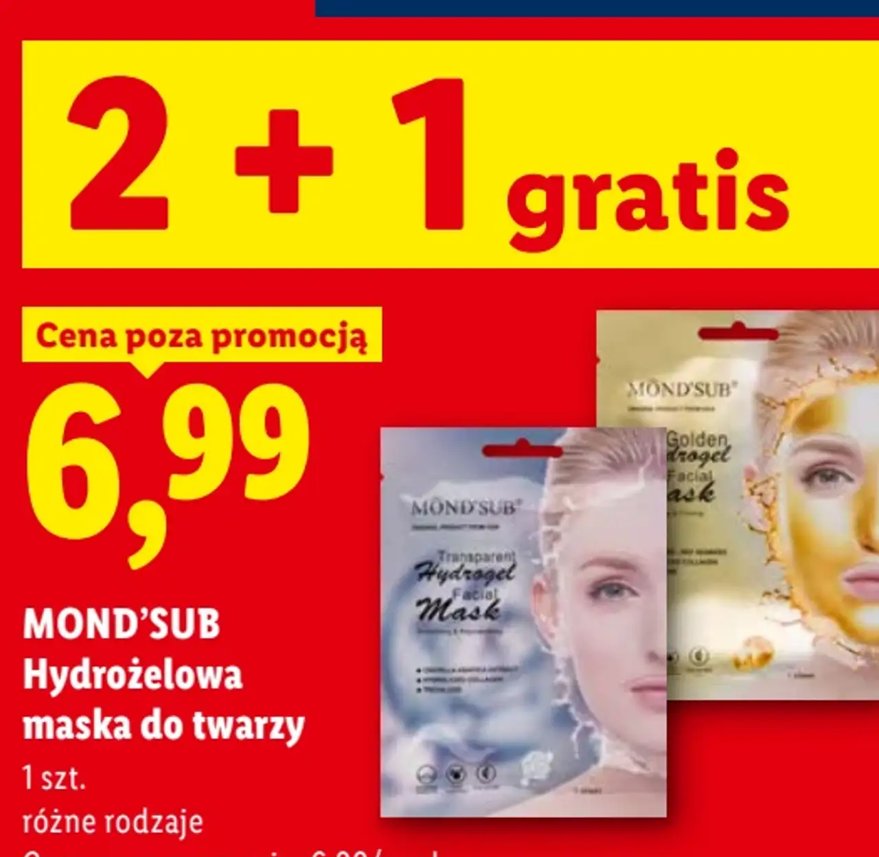 Mond'Sub Hydrożelowa maska do twarzy