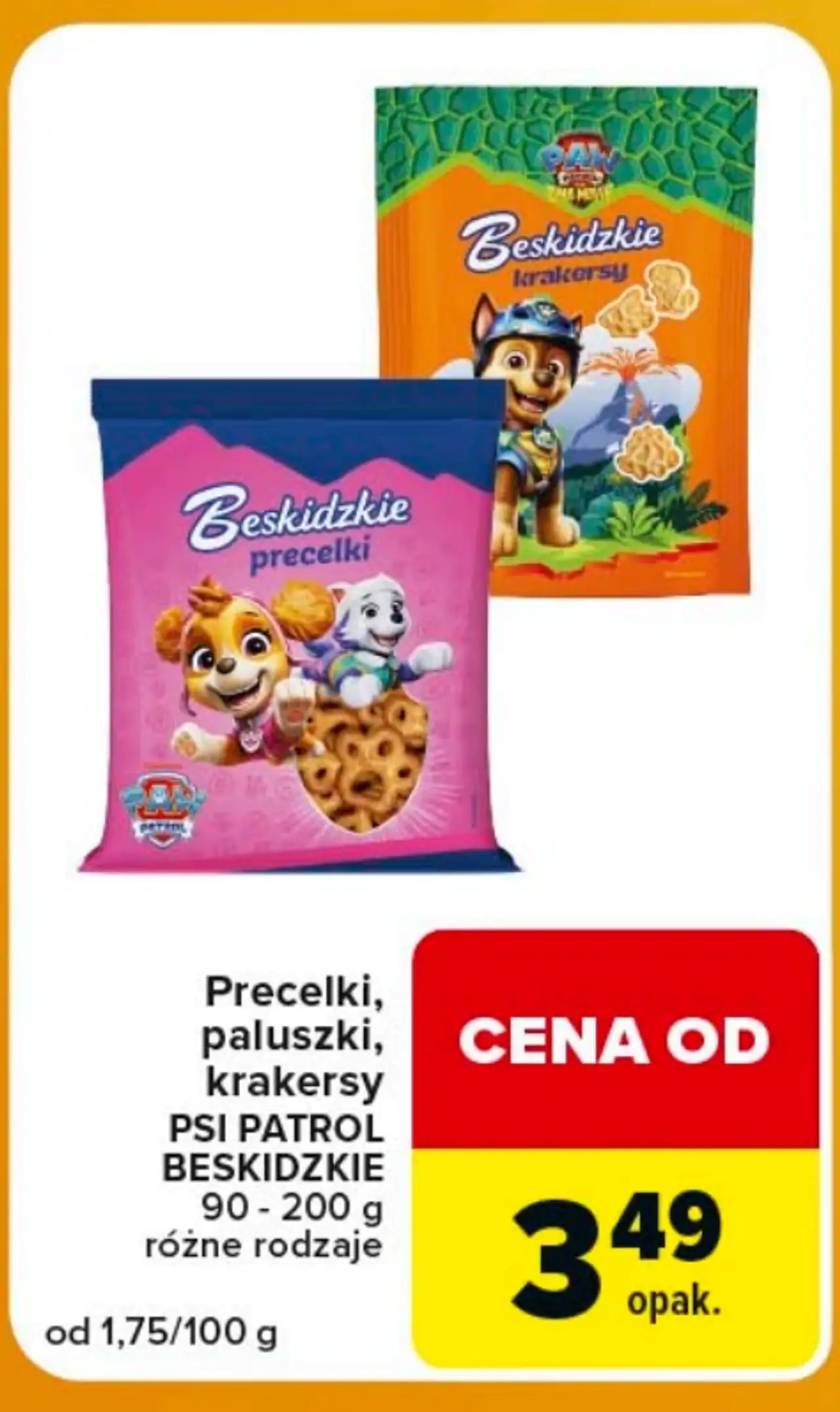 Precelki, paluszki, krakersy PSI PATROL BESKIDZKIE