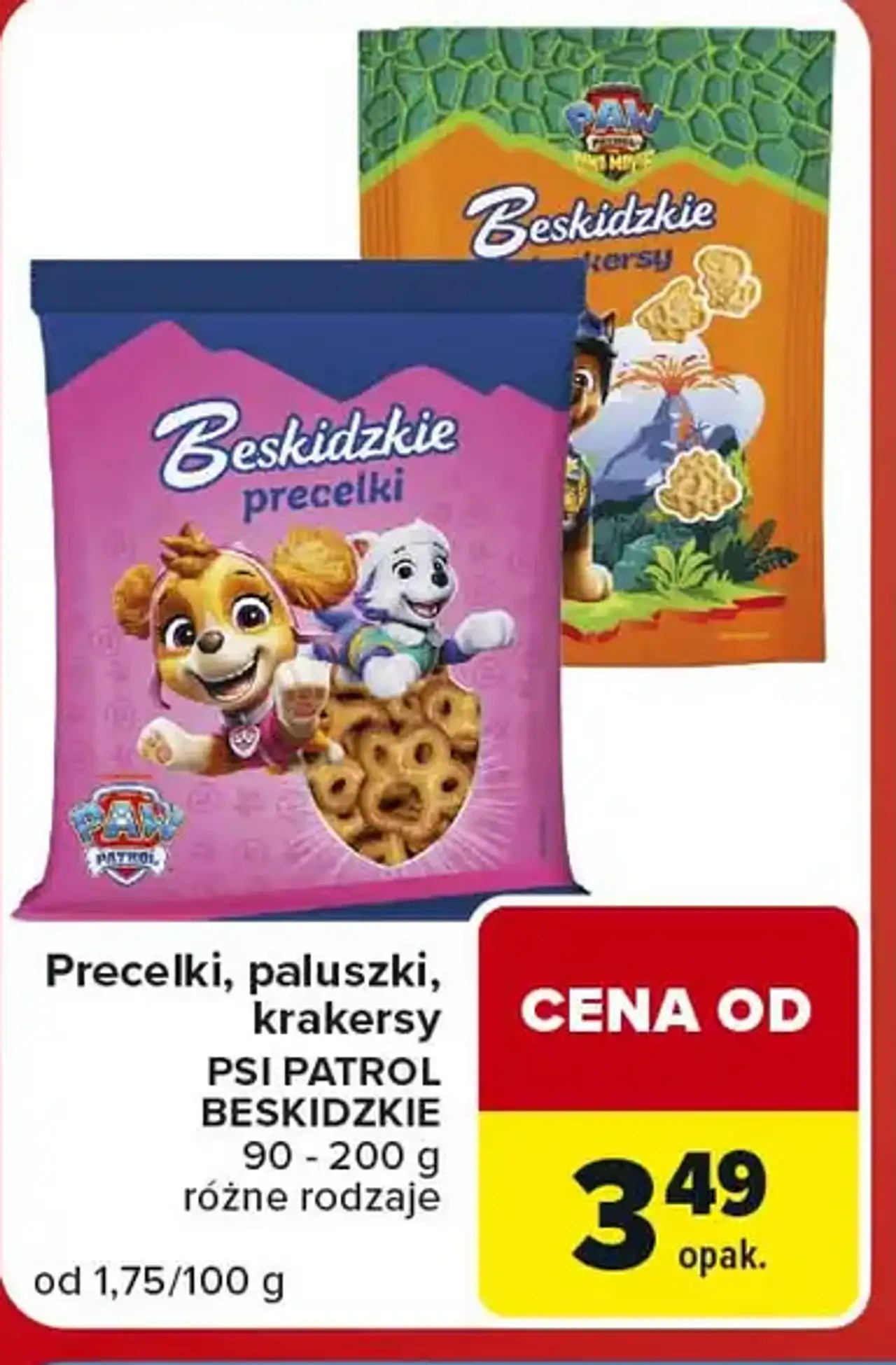 Precelki, paluszki, krakersy PSI PATROL BESKIDZKIE