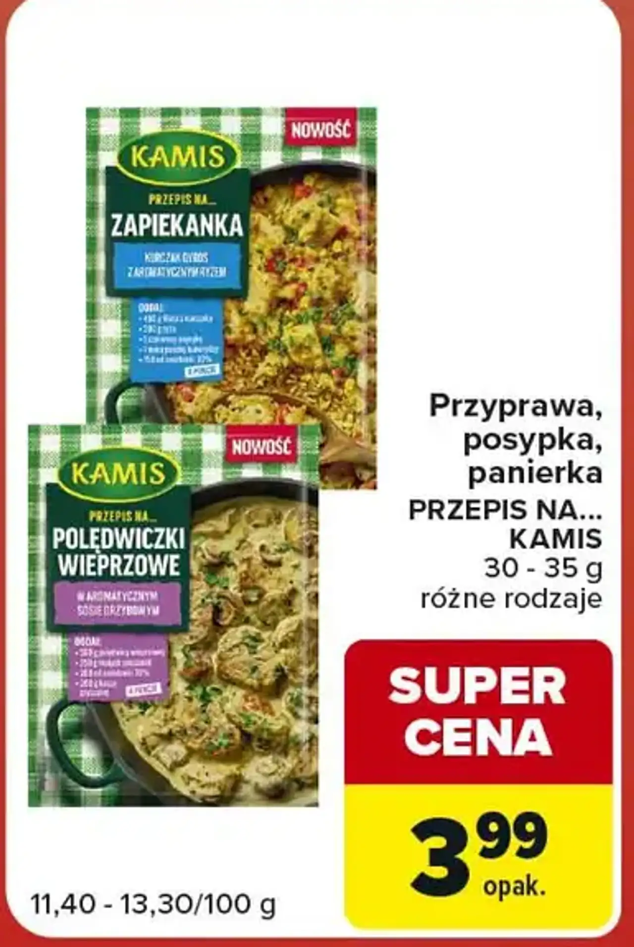 Przyprawa, posypka, panierka PRZEPIS NA... KAMIS