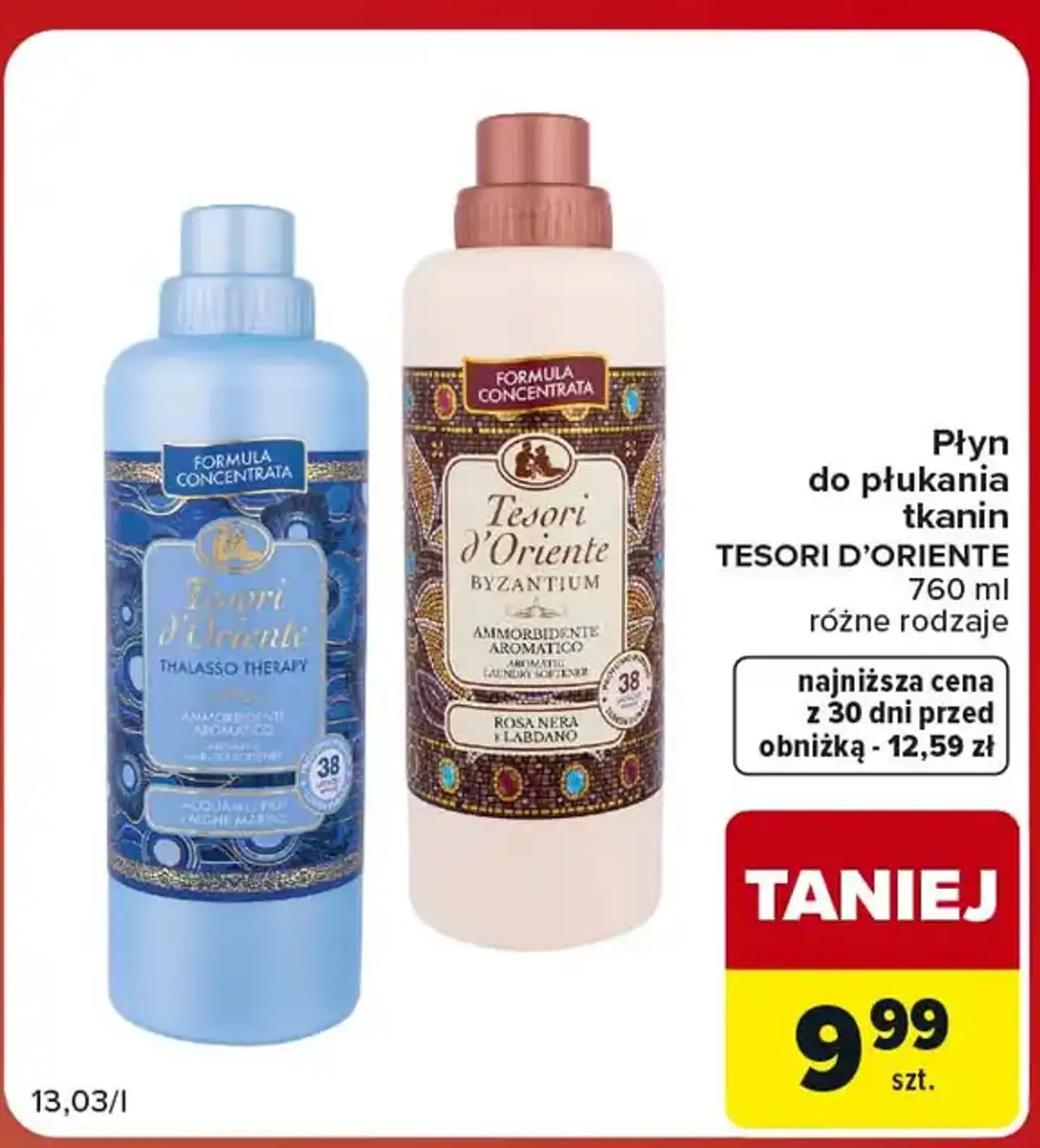 Płyn do płukania tkanin Tesori d'Oriente 760 ml