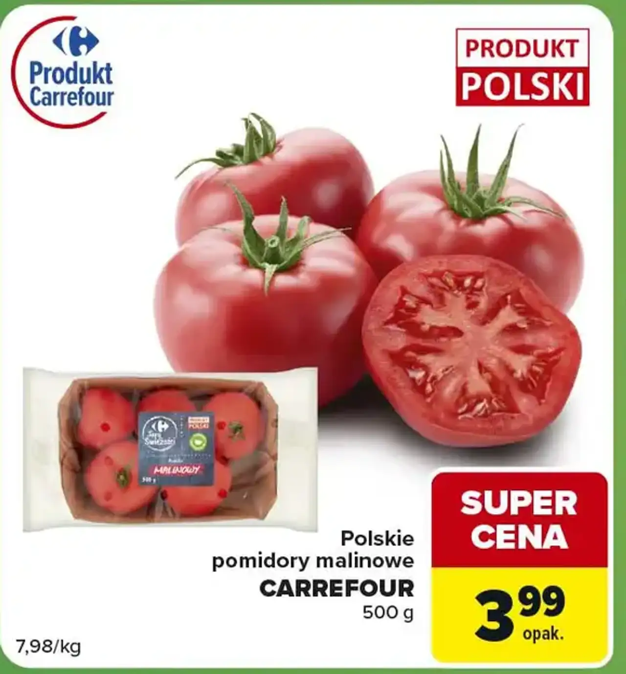 Polskie pomidory malinowe CARREFOUR