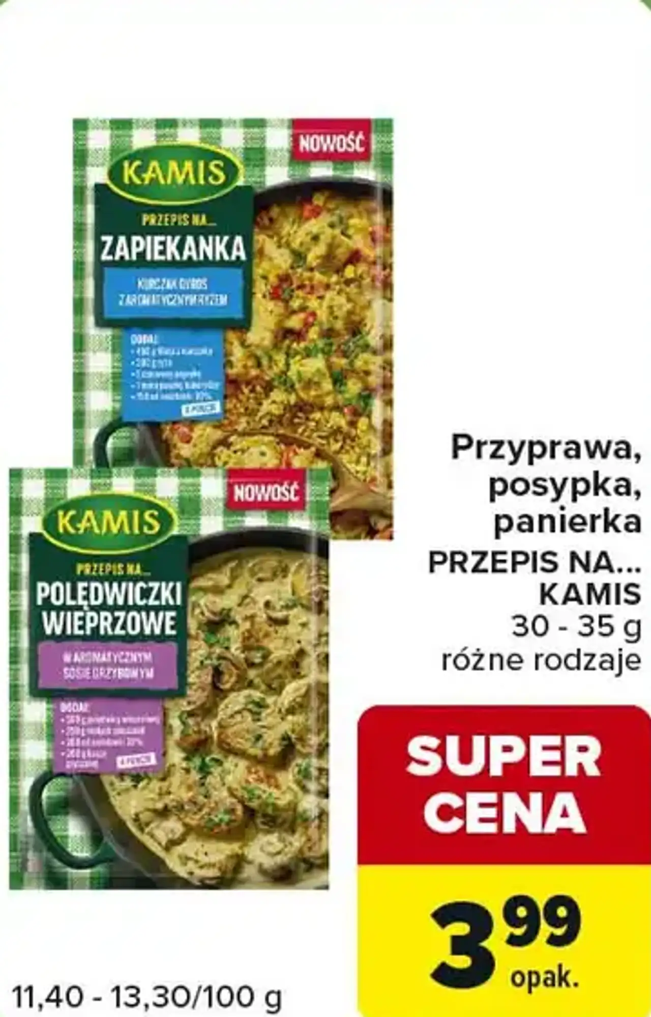 Przyprawa, posypka, panierka PRZEPIS NA... KAMIS