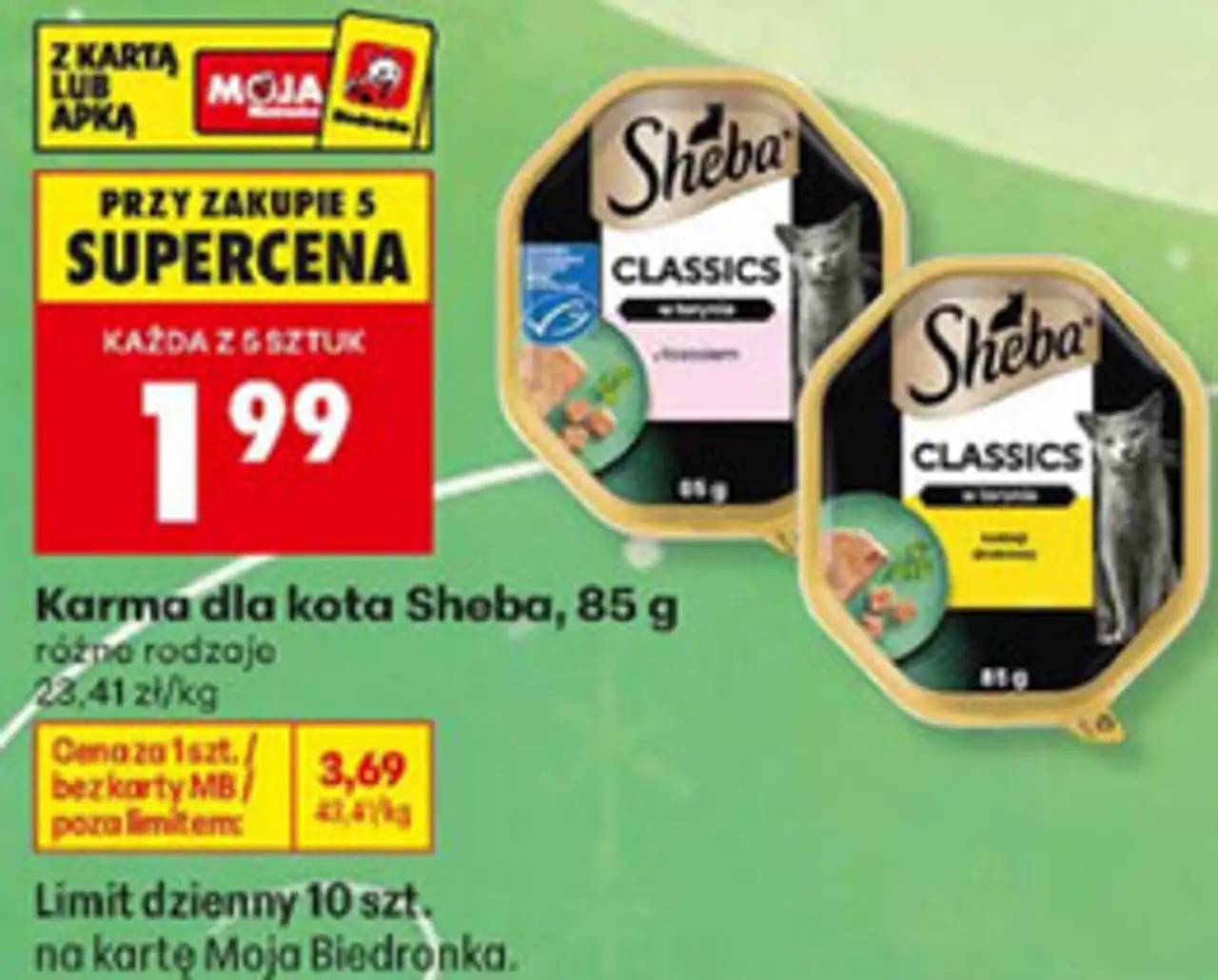 Karma dla kota Sheba Classics