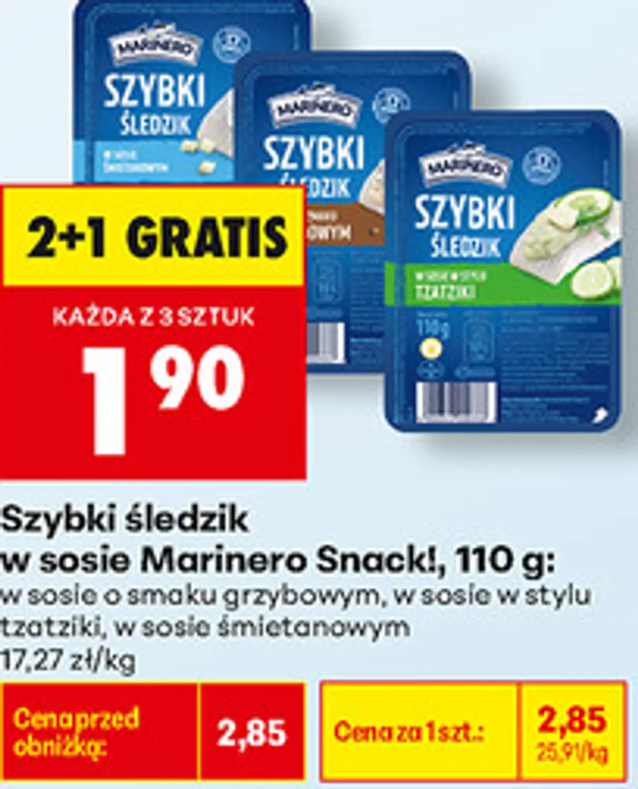 Szybki śledzik w sosie Marinero Snack!, 110 g