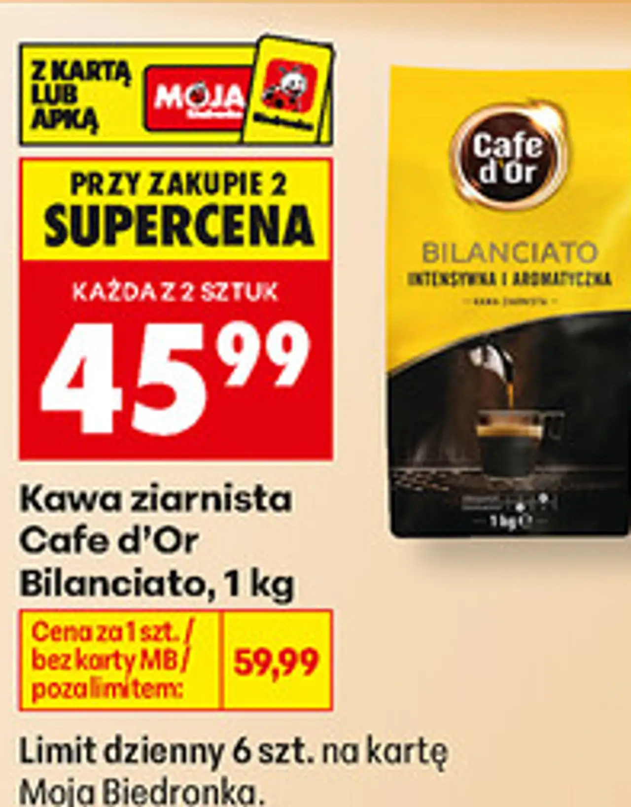 Kawa ziarnista Cafe d'Or Bilanciato