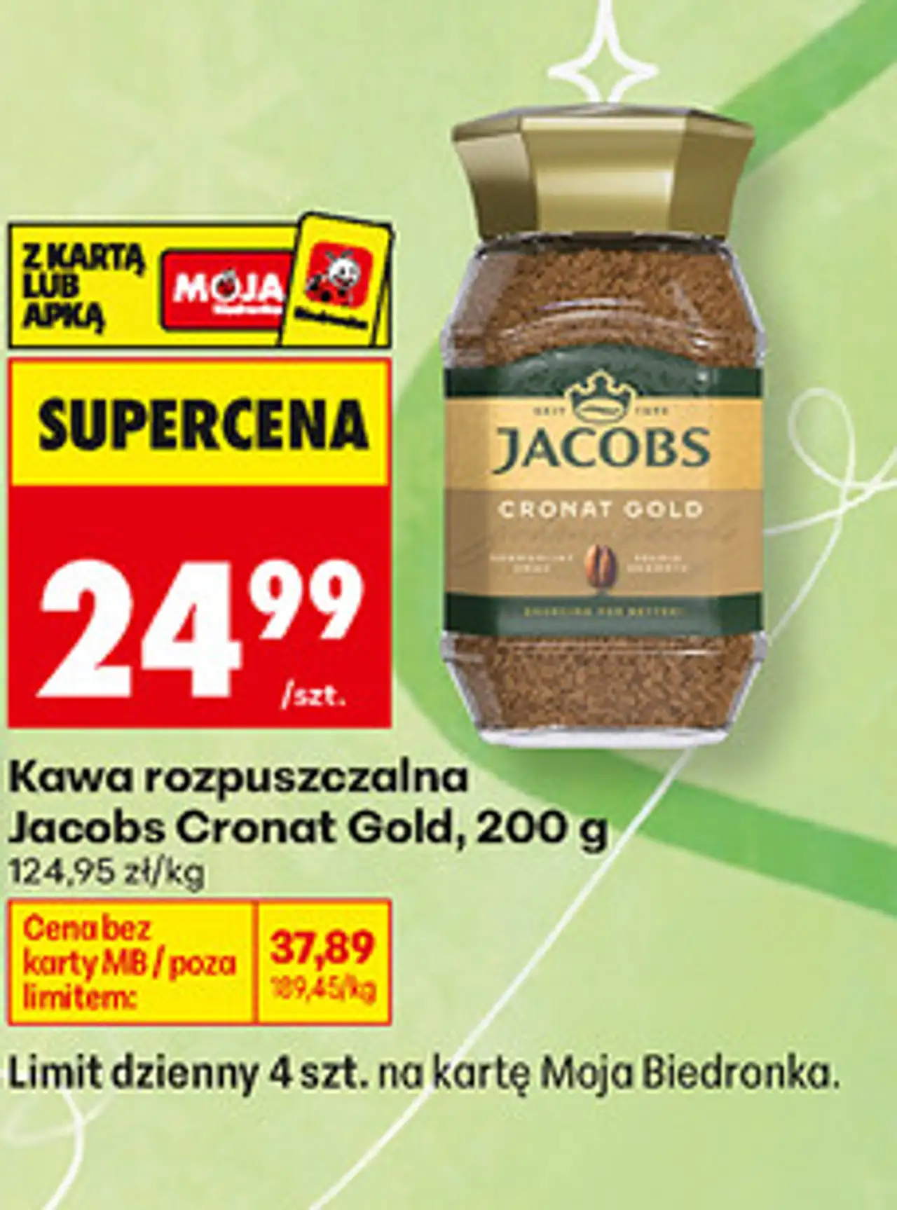 Kawa rozpuszczalna Jacobs Cronat Gold, 200 g