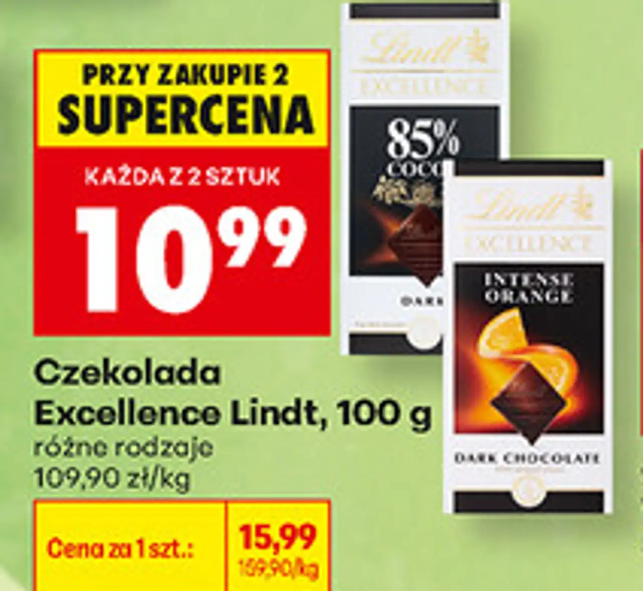Czekolada Excellence Lindt