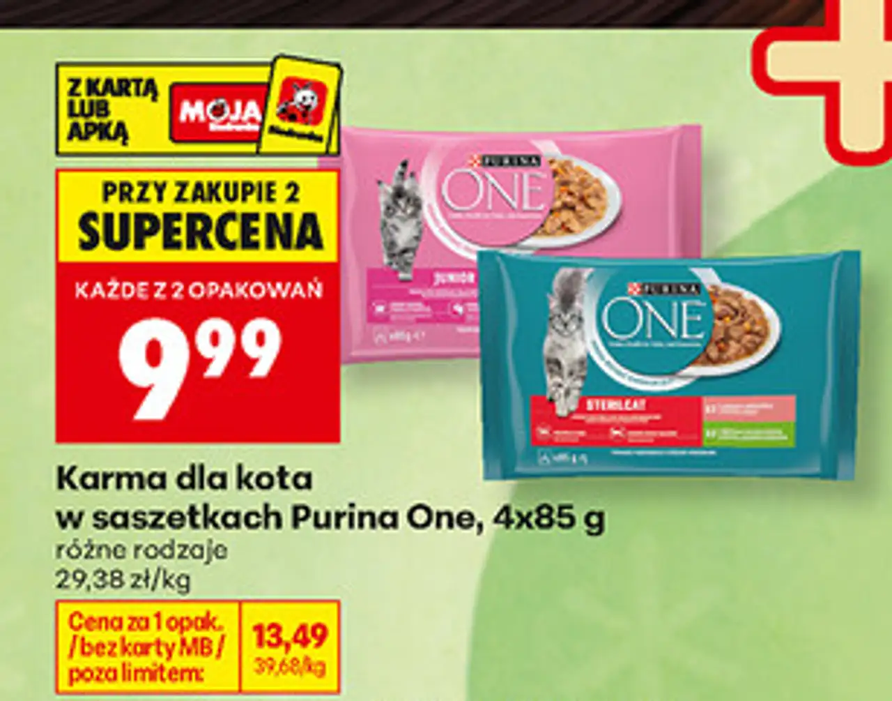 Karma dla kota w saszetkach Purina One