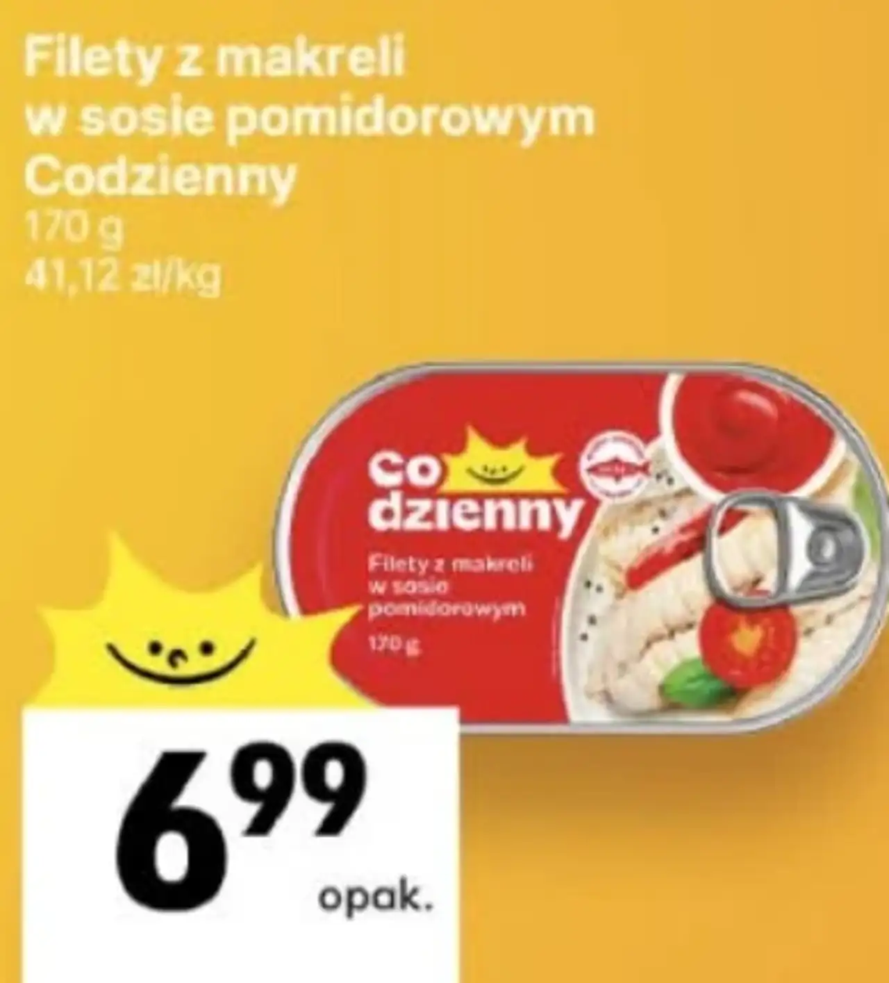 Filety z makreli w sosie pomidorowym Codzienny