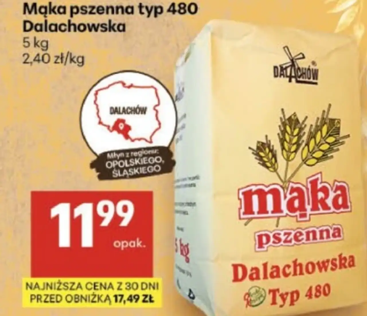 Mąka pszenna typ 480 Dalachowska