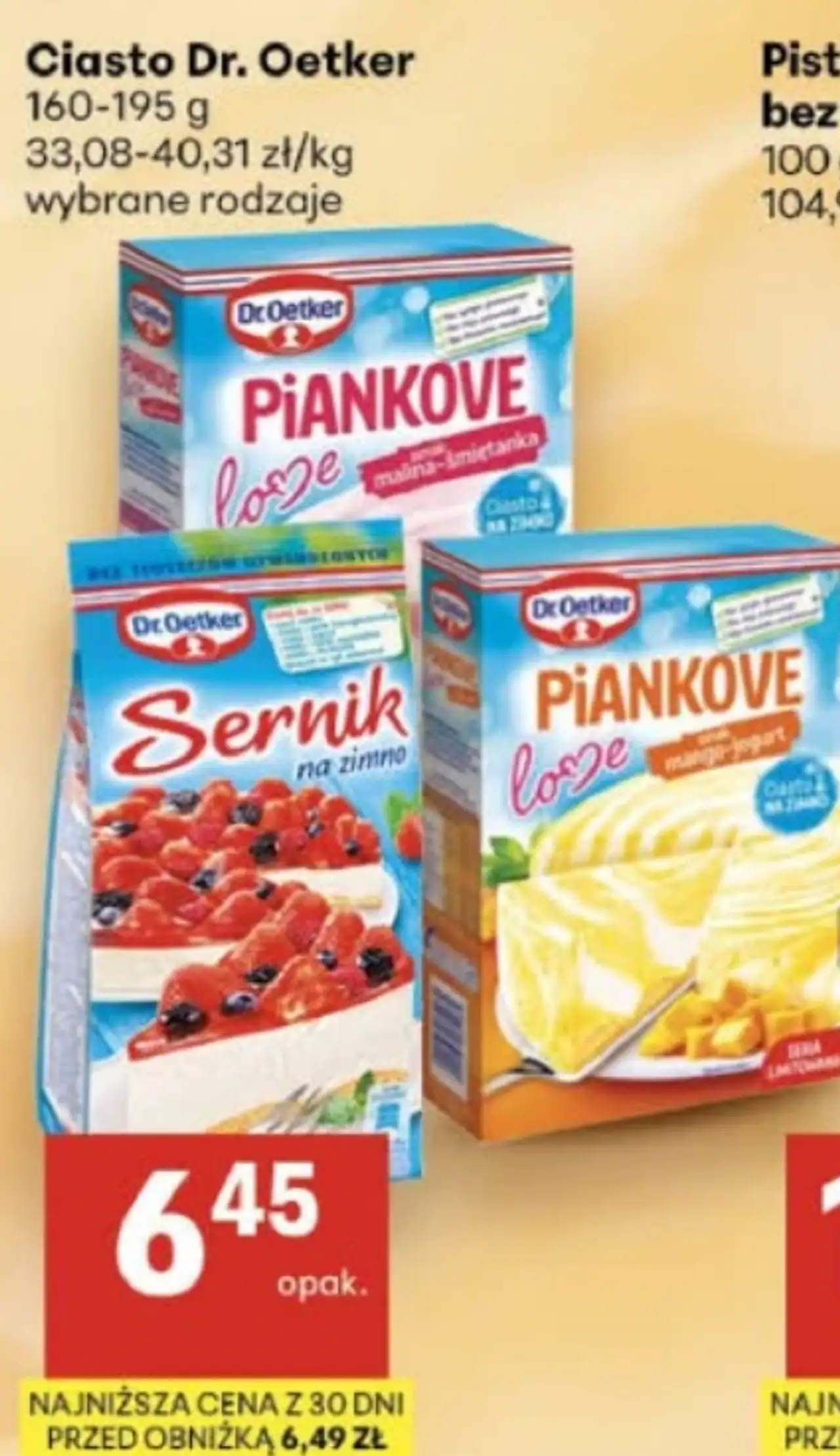 Ciasto Dr. Oetker