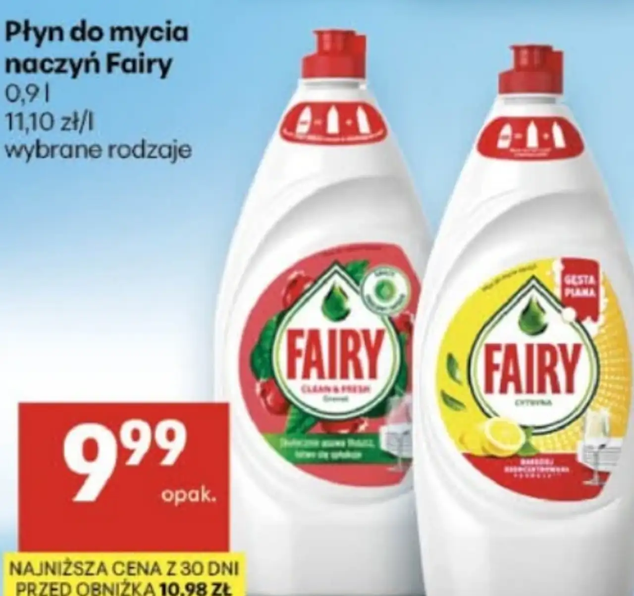 Płyn do mycia naczyń Fairy