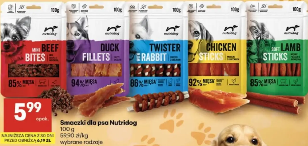 Smaczki dla psa Nutridog