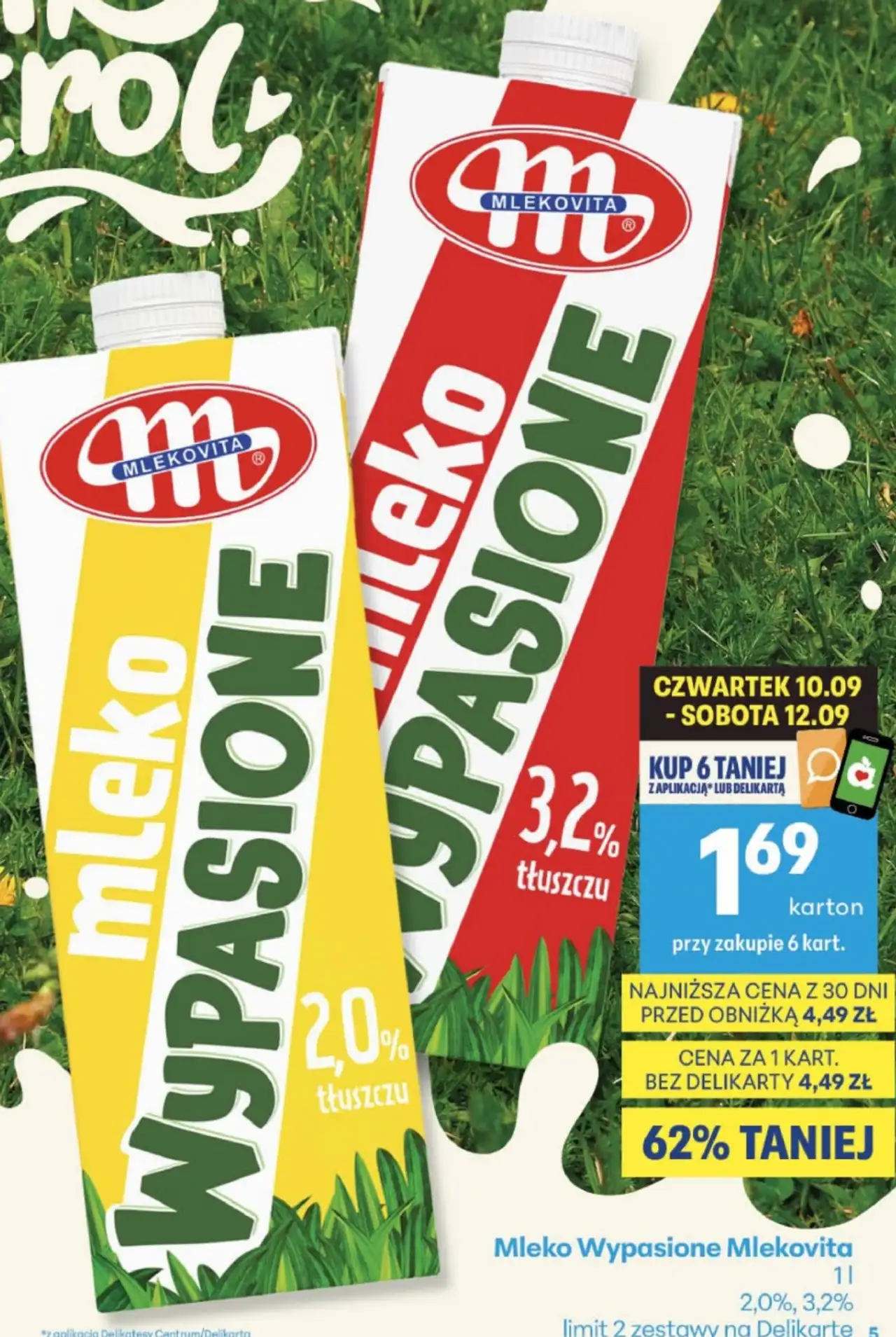 Mleko Wypasione Mlekovita 1 l