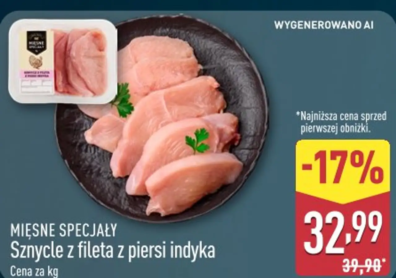 Sznycle z fileta z piersi indyka Mięsne Specjały