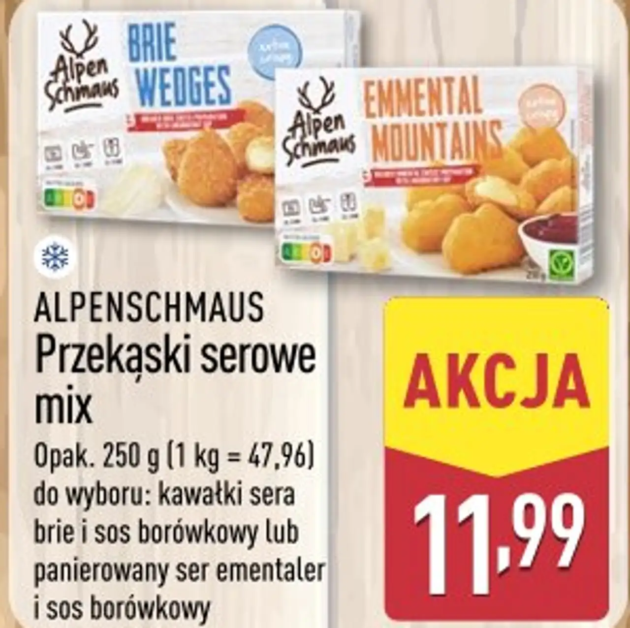 Przekąski serowe mix Alpenschmaus