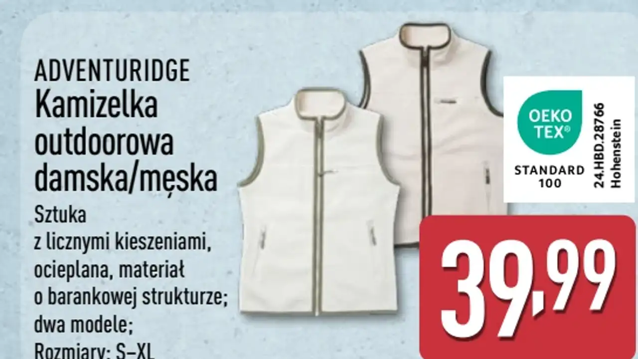 ADVENTURIDGE Kamizelka outdoorowa damska/męska