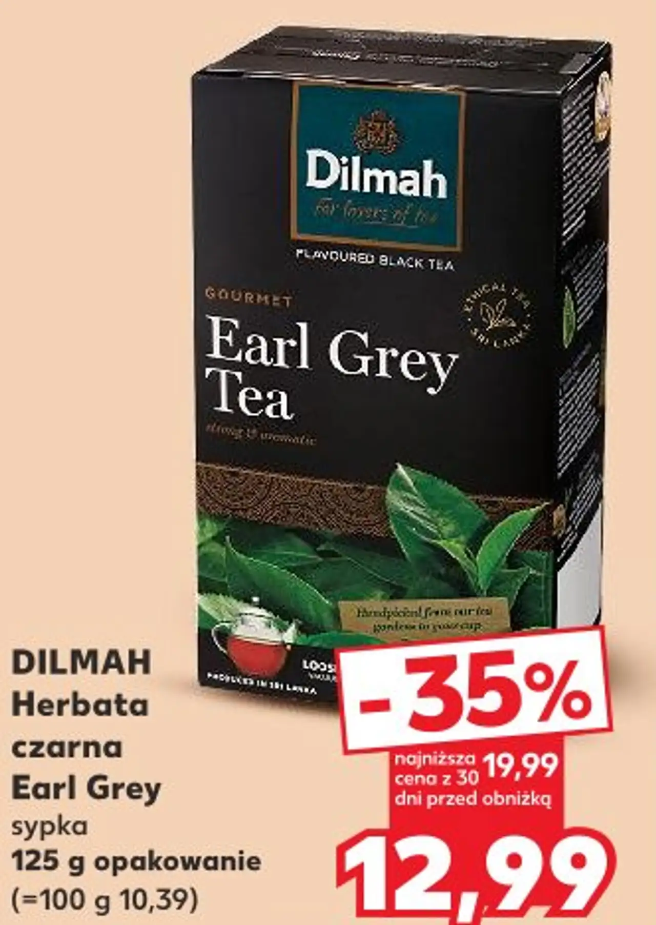 DILMAH Herbata czarna Earl Grey sypka
