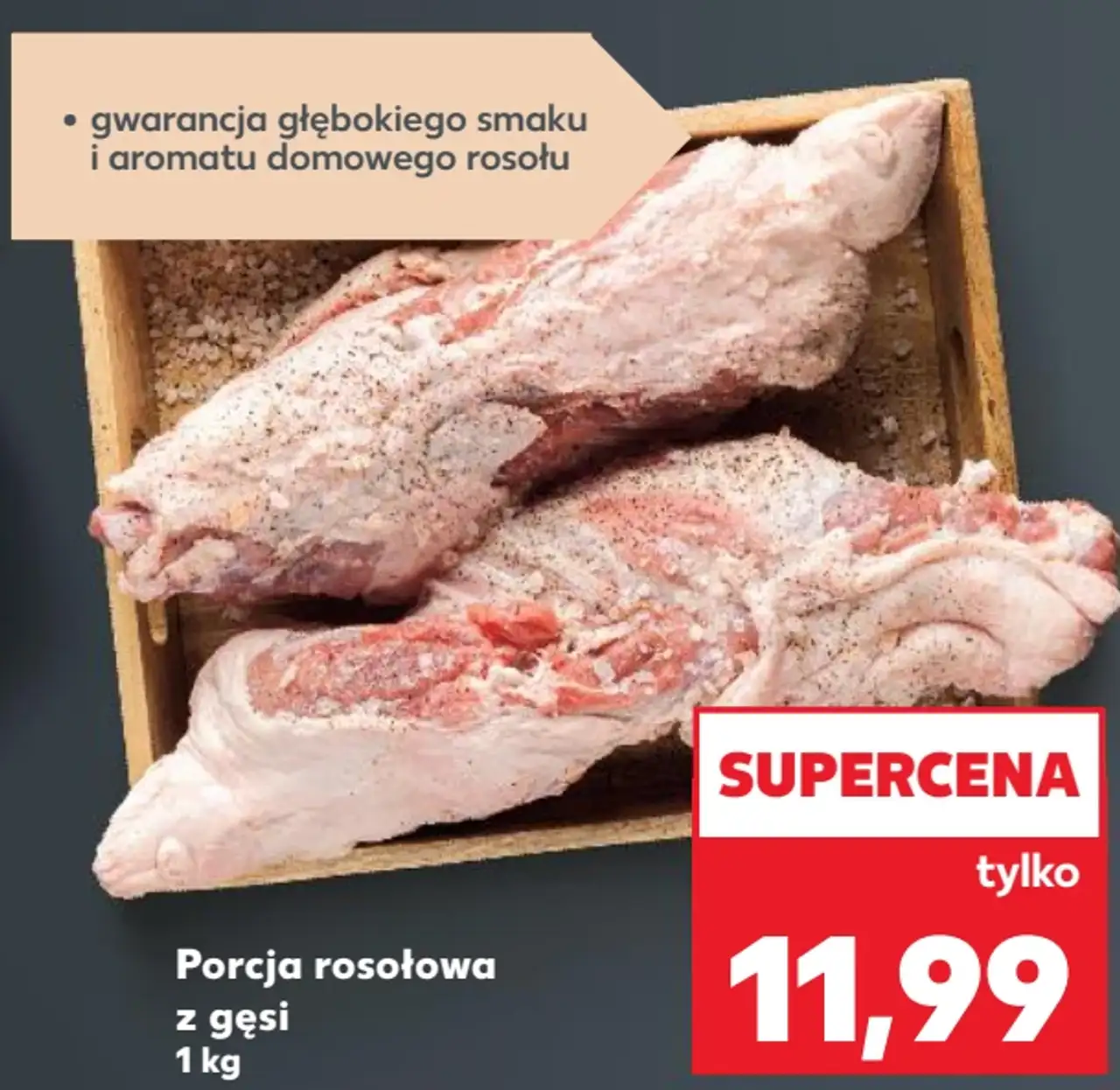 Porcja rosołowa z gęsi