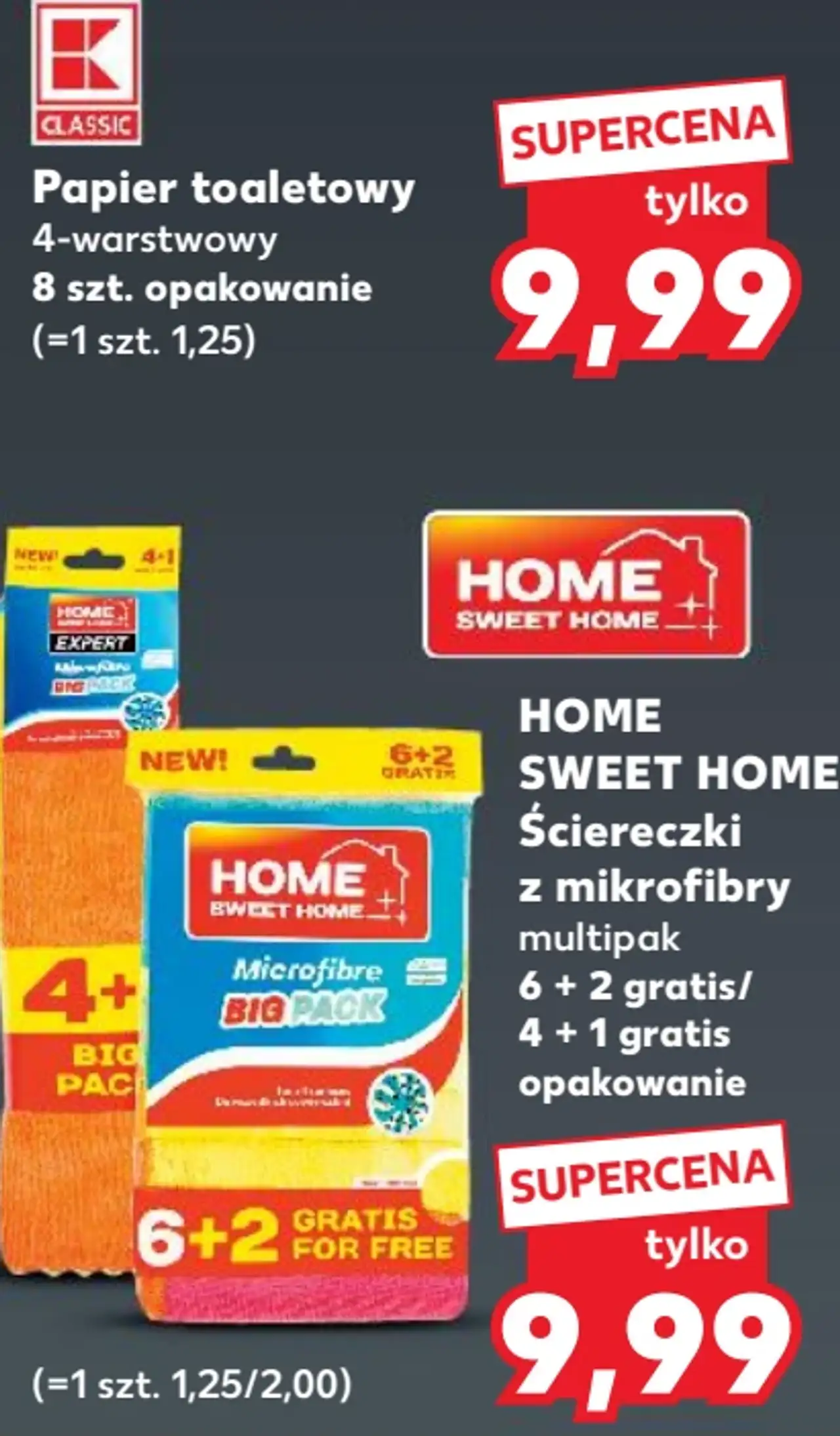 Home Sweet Home Ściereczki z mikrofibry multipak