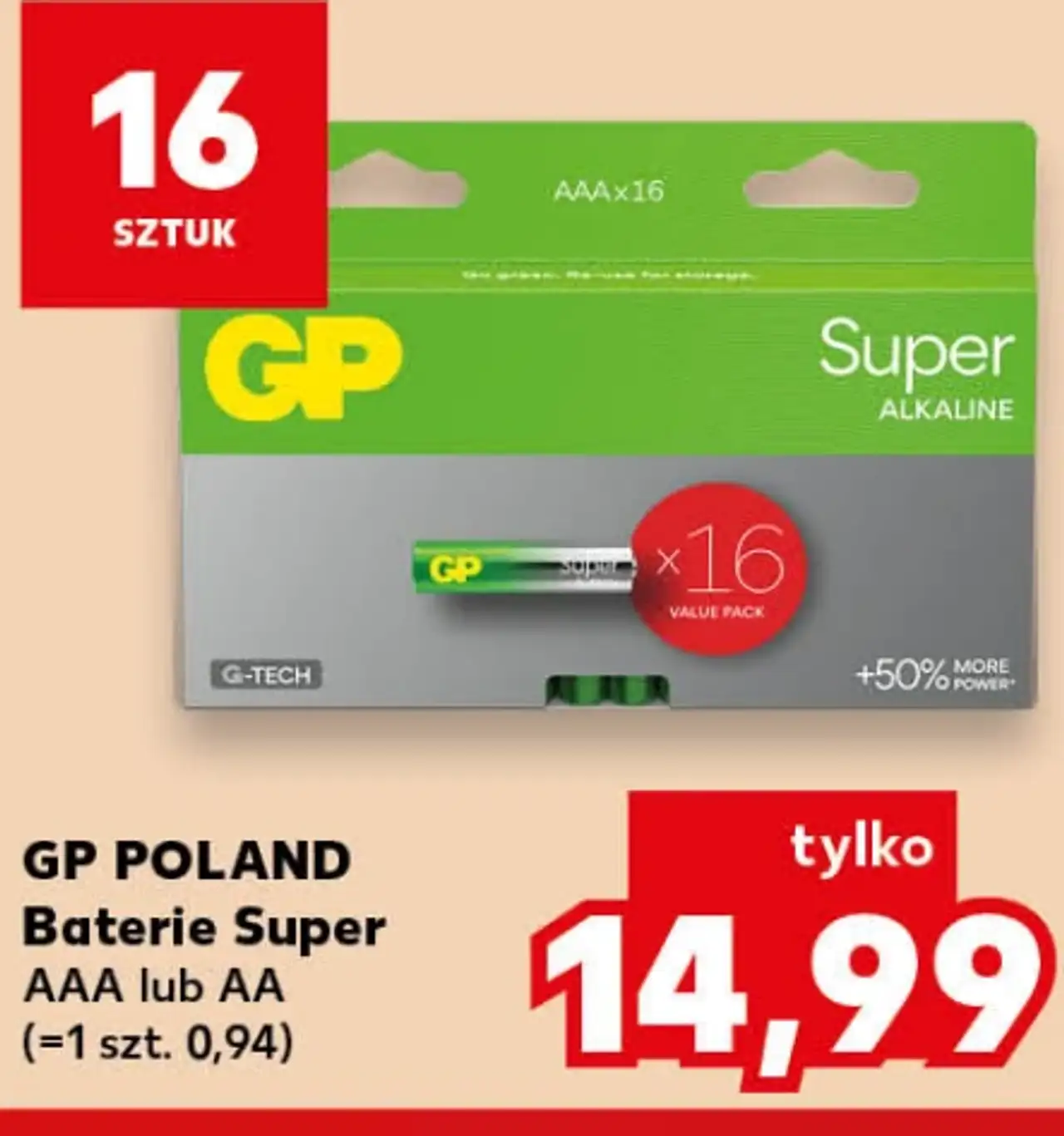 GP POLAND Baterie Super AAA lub AA