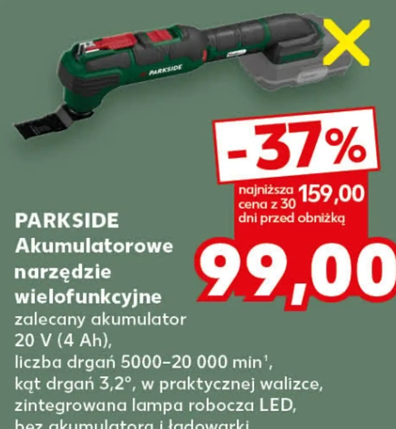 Parkside Akumulatorowe narzędzie wielofunkcyjne