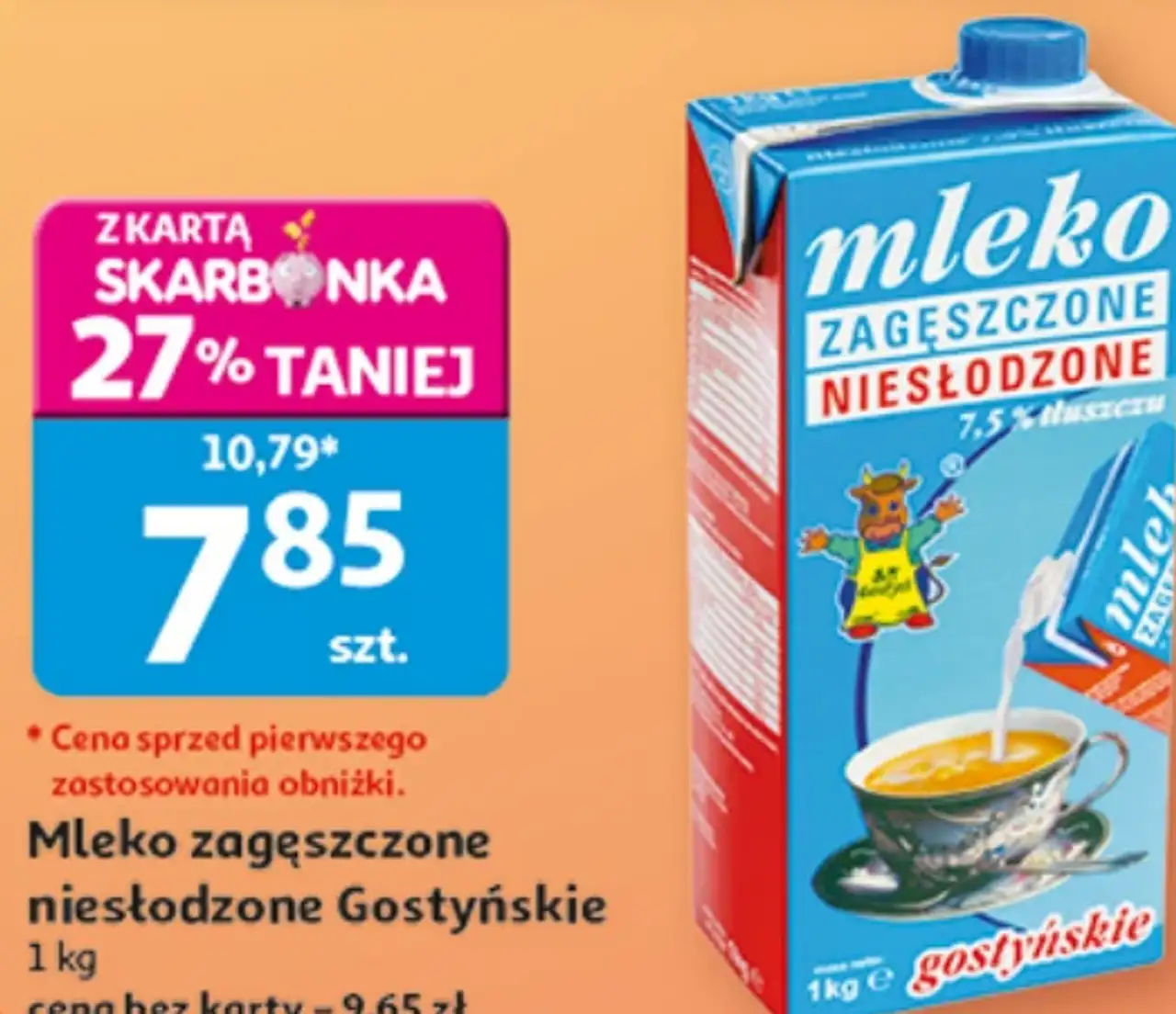Gostyńskie Mleko zagęszczone niesłodzone
