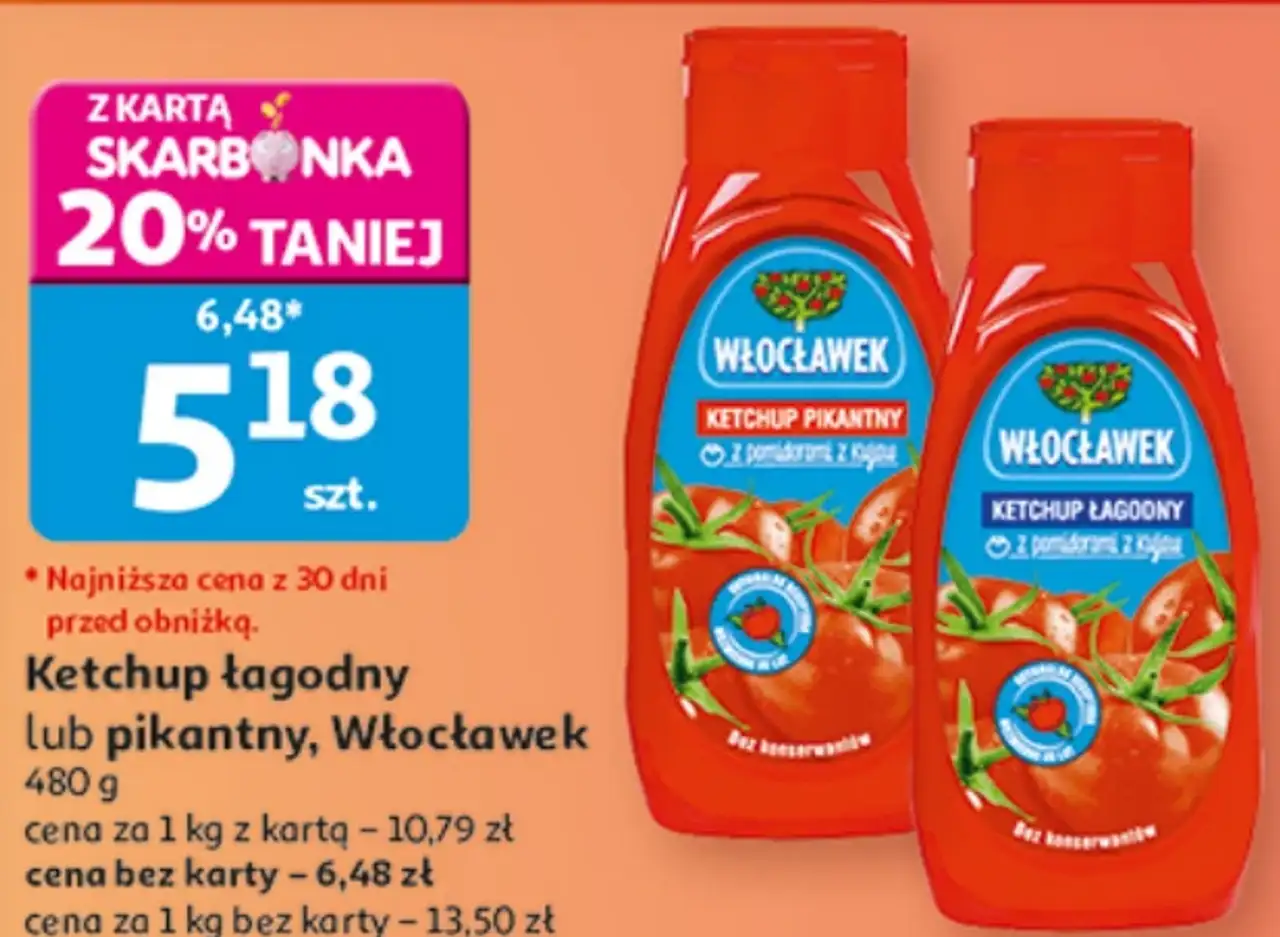 Ketchup łagodny lub pikantny, Włocławek