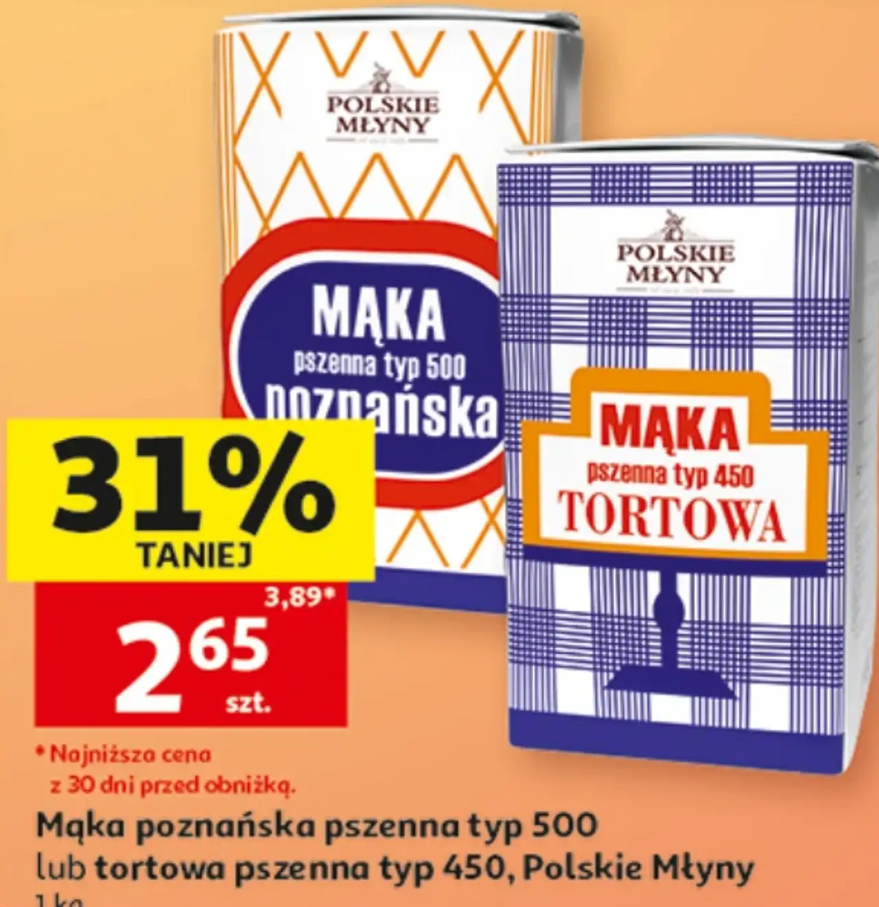 Mąka poznańska pszenna typ 500 lub tortowa pszenna typ 450, Polskie Młyny