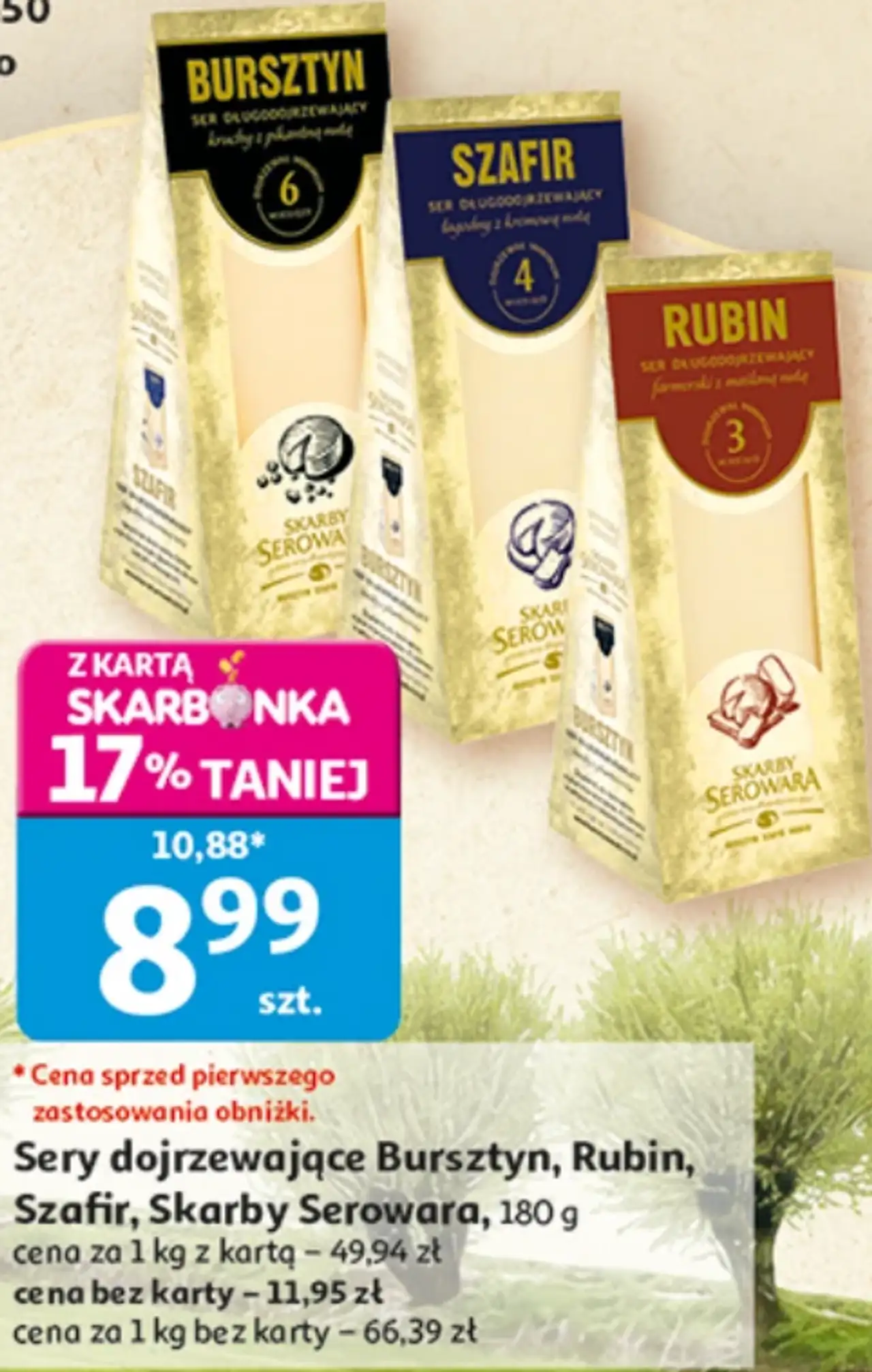 Skarby Serowara Sery dojrzewające Bursztyn, Rubin, Szafir