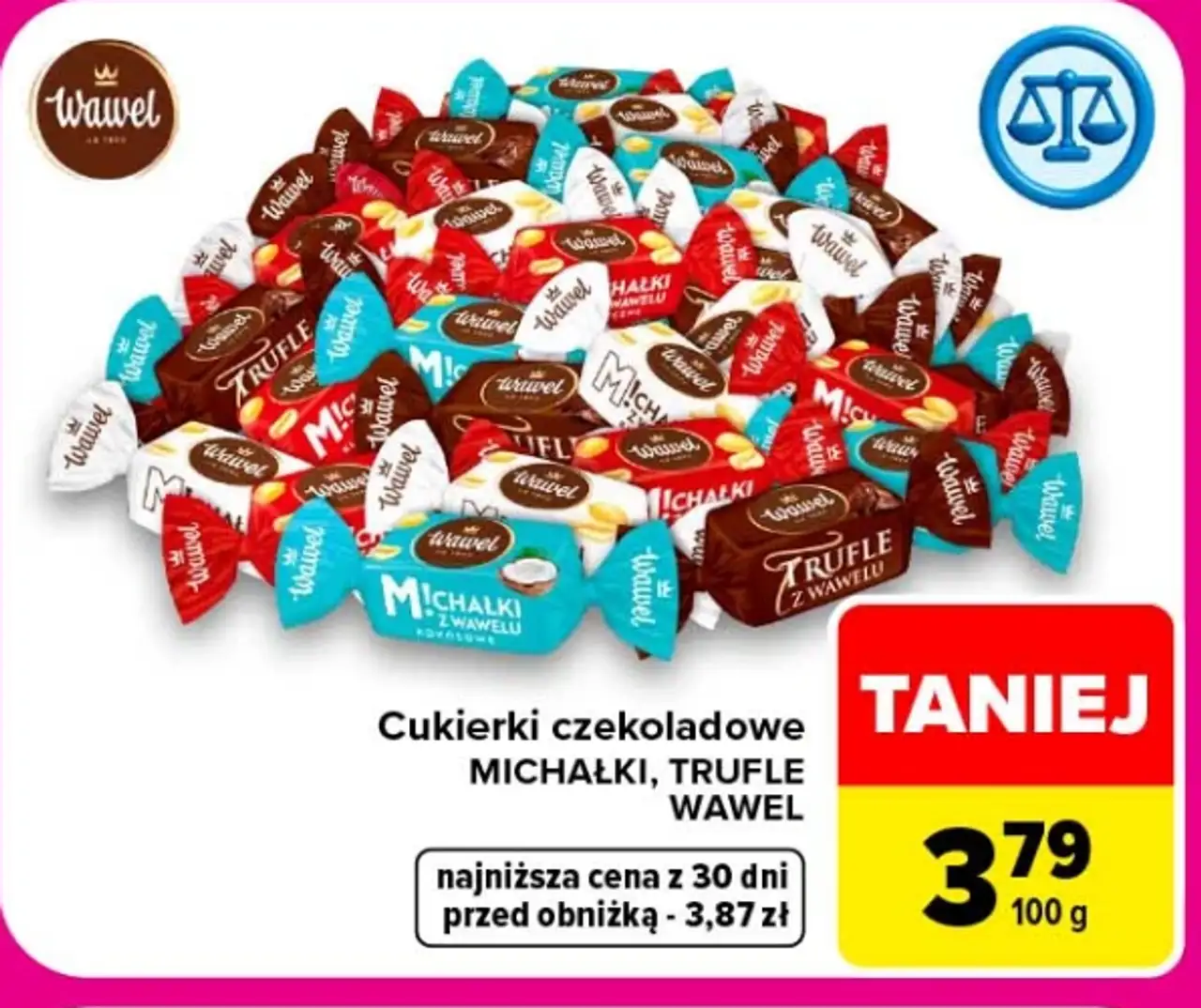 Cukierki czekoladowe MICHAŁKI, TRUFLE WAWEL