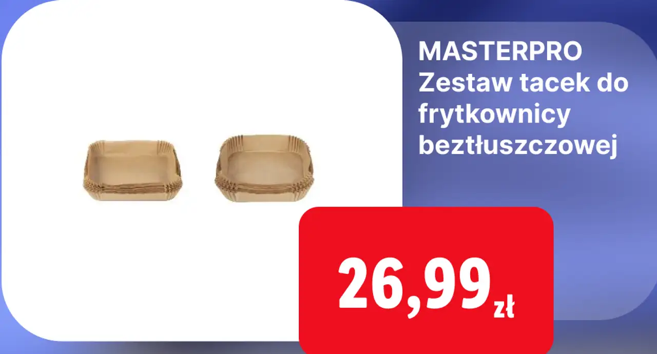 MASTERPRO Zestaw tacek do frytkownicy beztłuszczowej