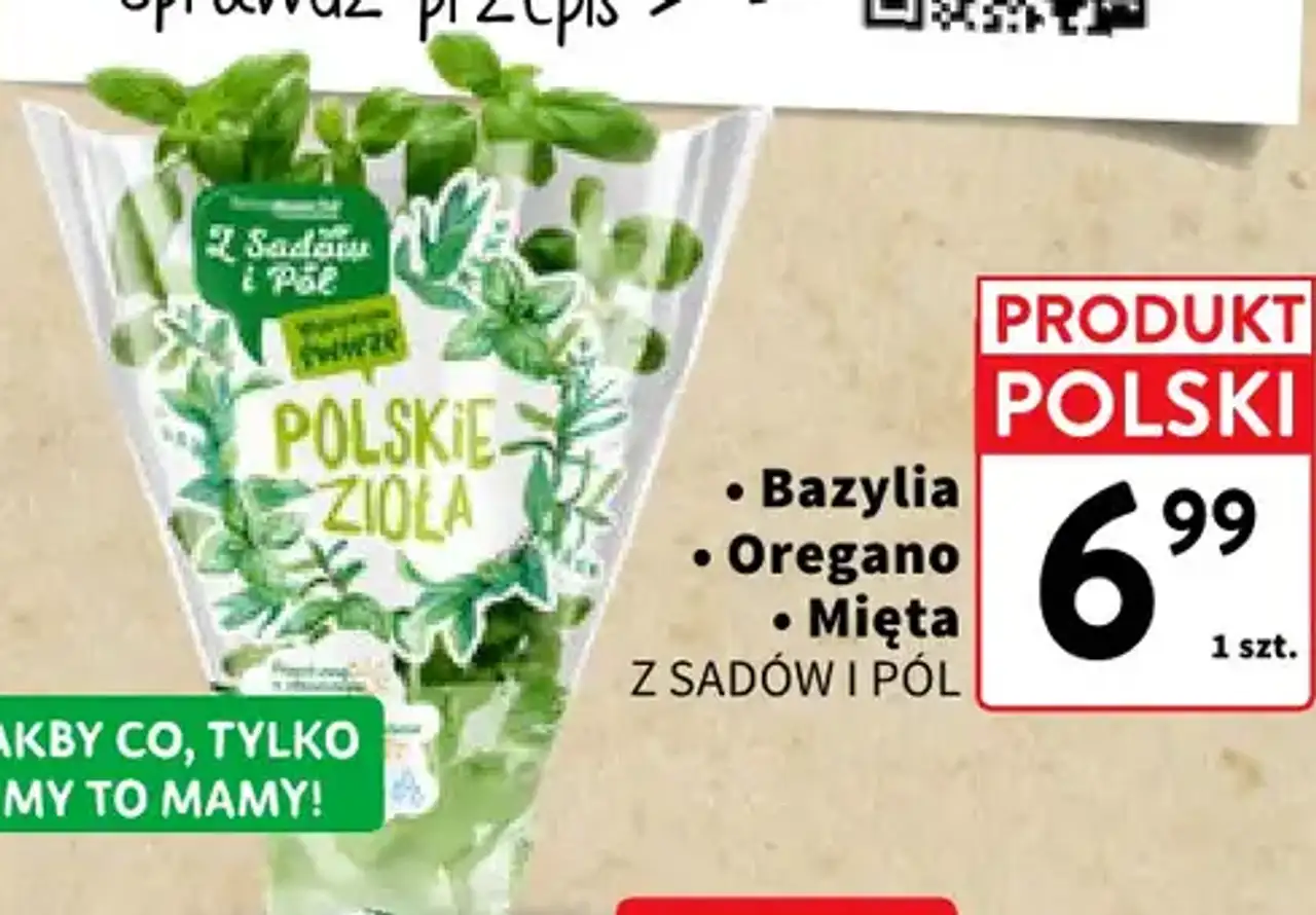 Polskie Zioła Bazylia / Oregano / Mięta Z SADÓW I PÓL