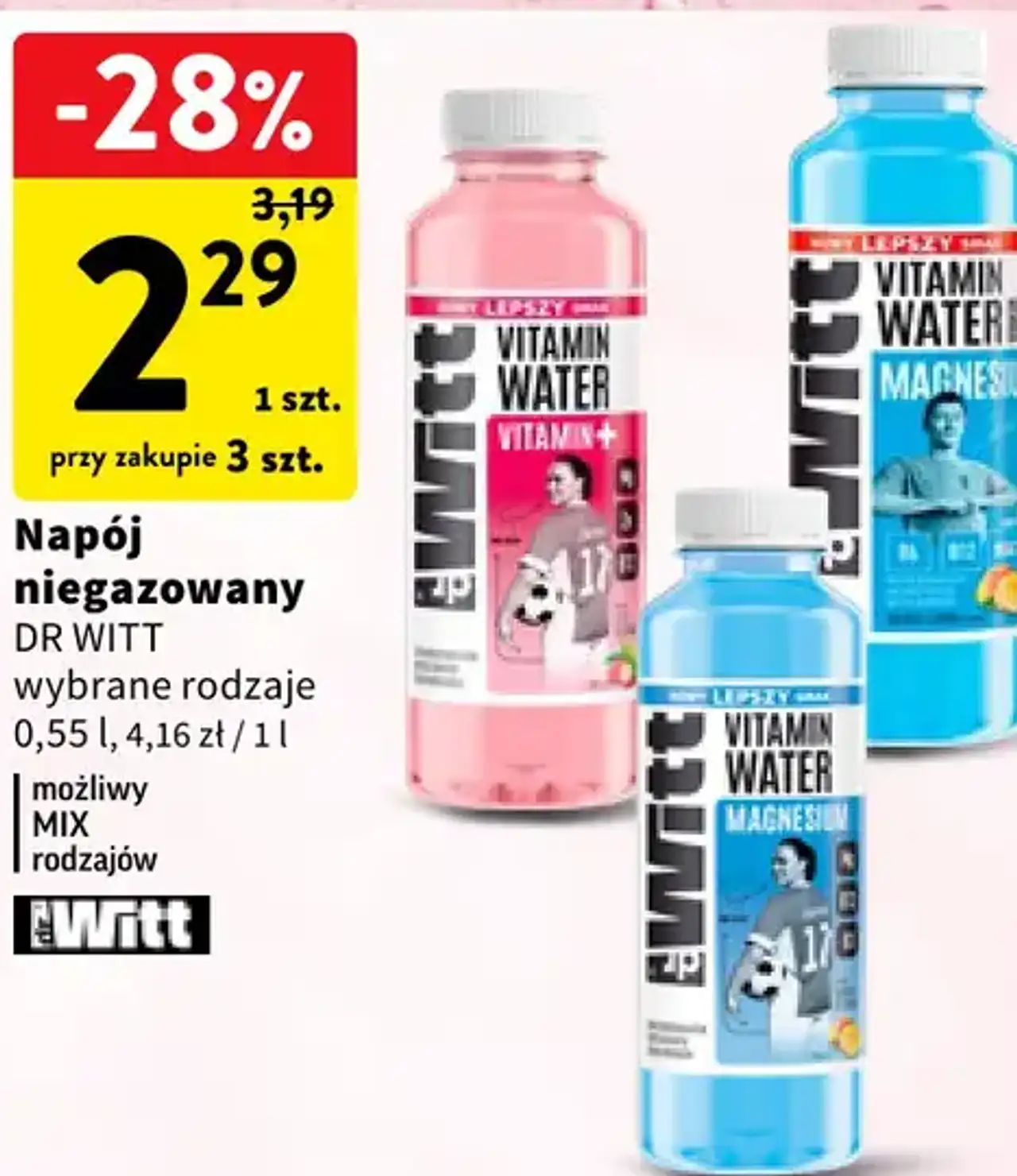 Napój niegazowany Dr Witt wybrane rodzaje
