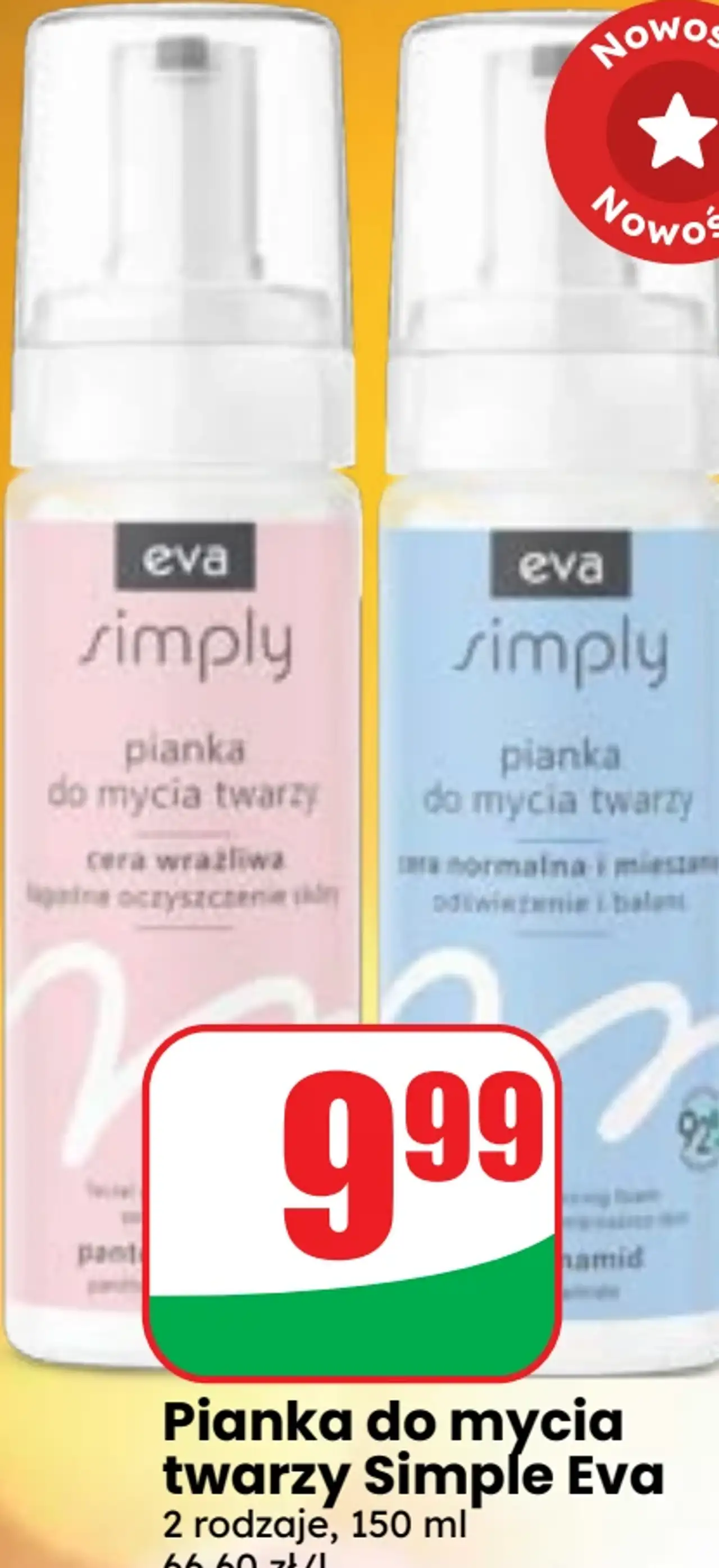 Pianka do mycia twarzy Eva Simply