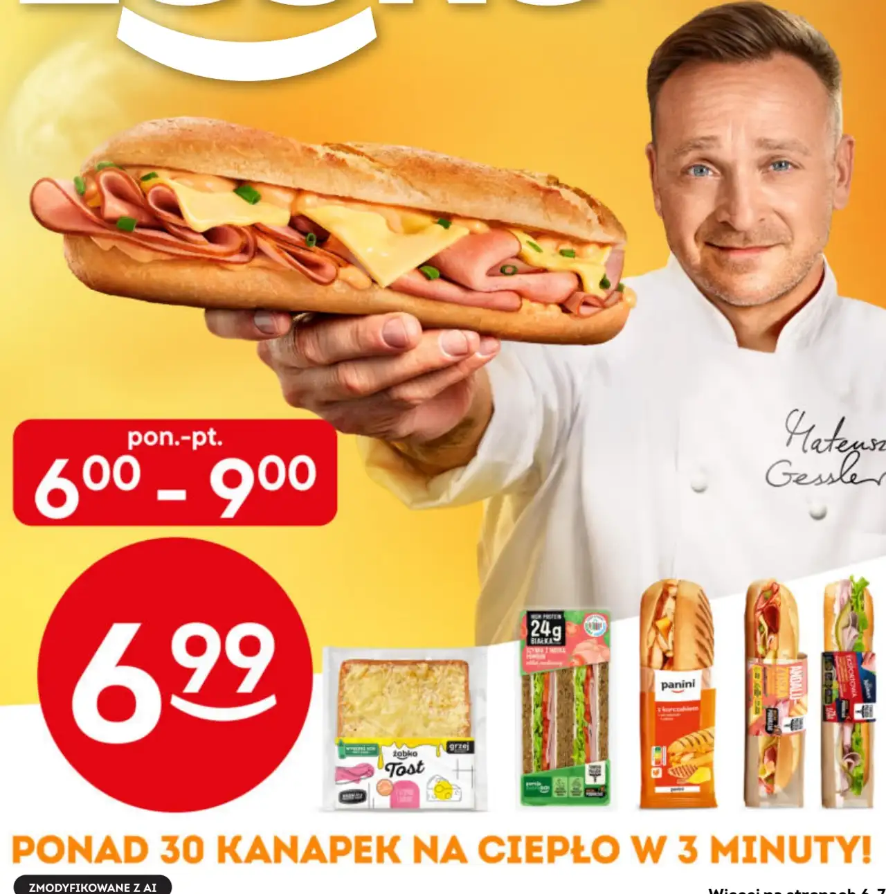 Kanapki na ciepło Żabka (Tost, Panini, sandwich)