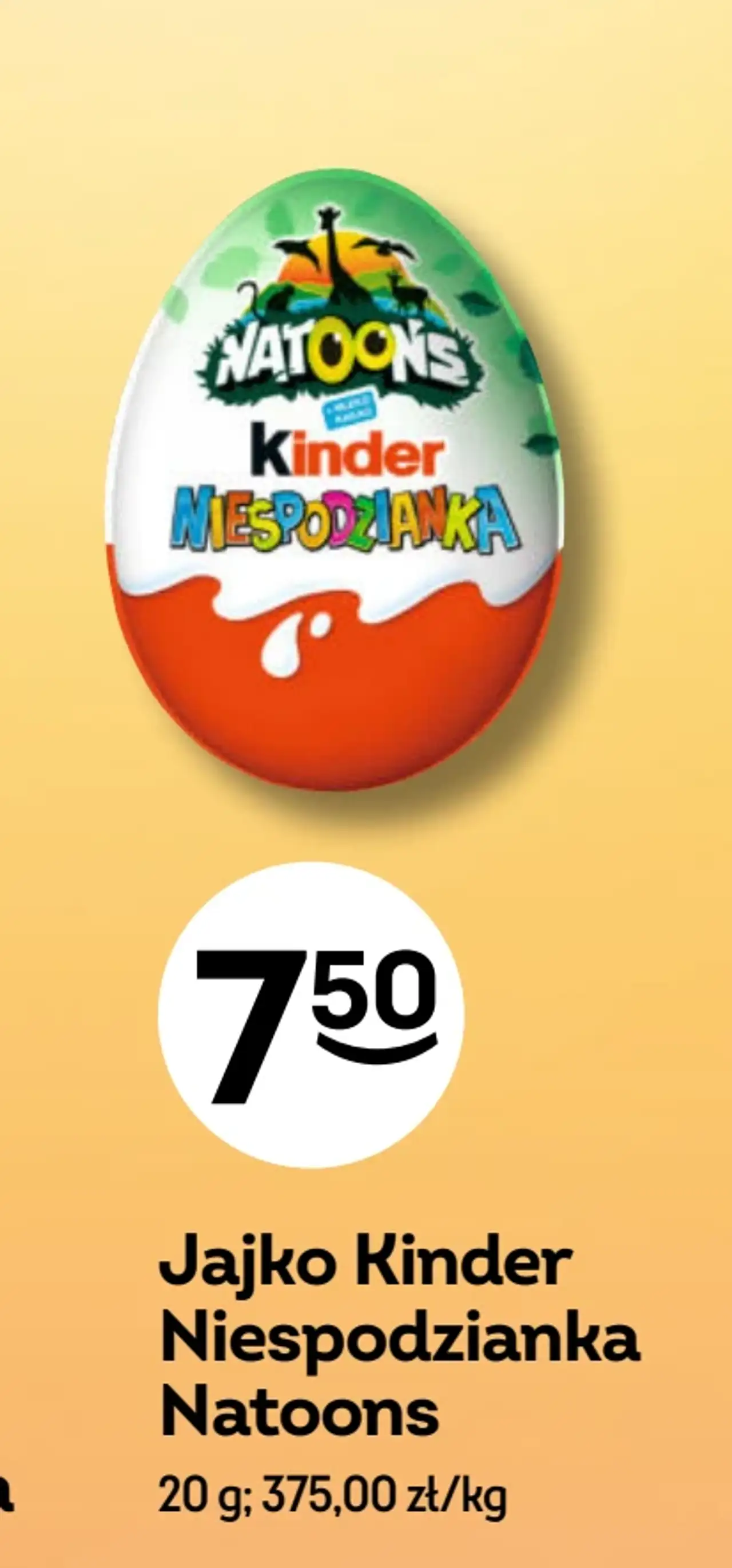 Jajko Kinder Niespodzianka Natoons
