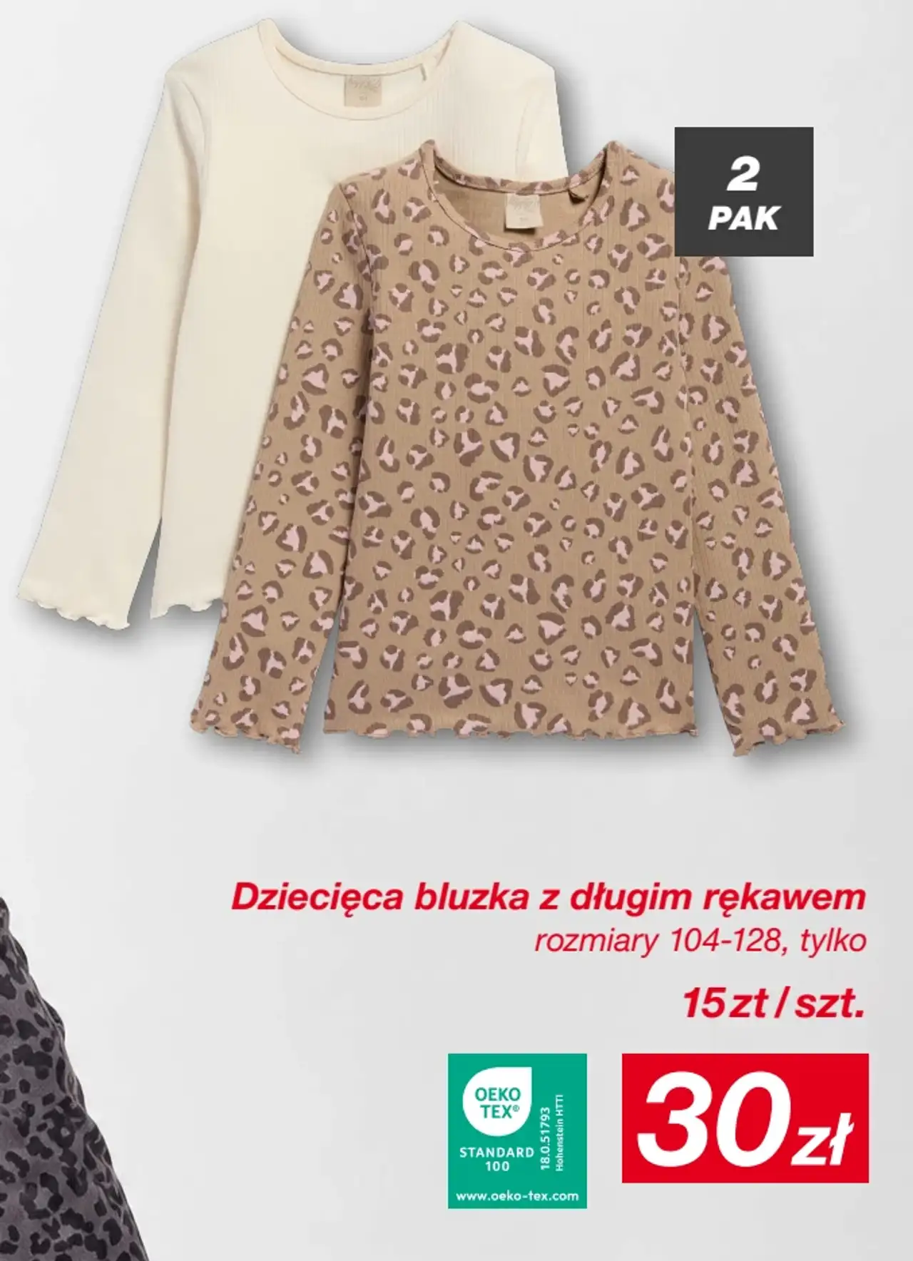 Dziecięca bluzka z długim rękawem kik