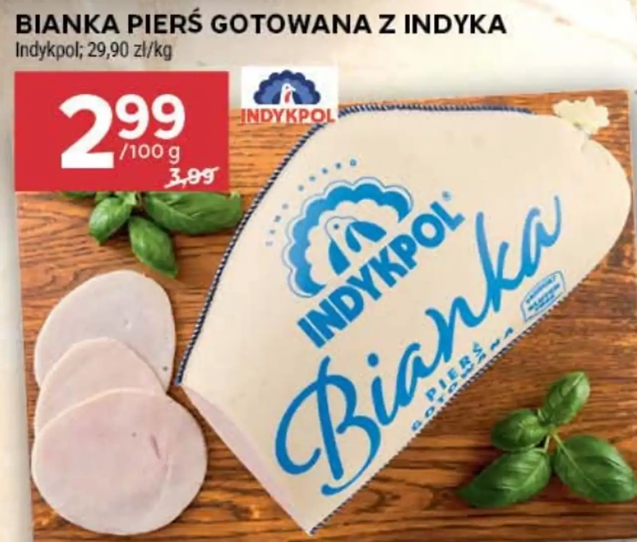 BIANKA PIERŚ GOTOWANA Z INDYKA Indykpol