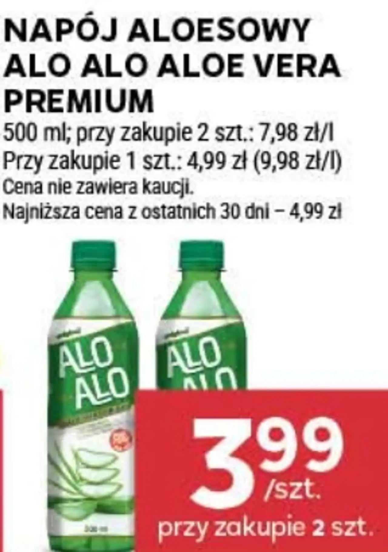 Napój aloesowy Alo Alo Aloe Vera Premium