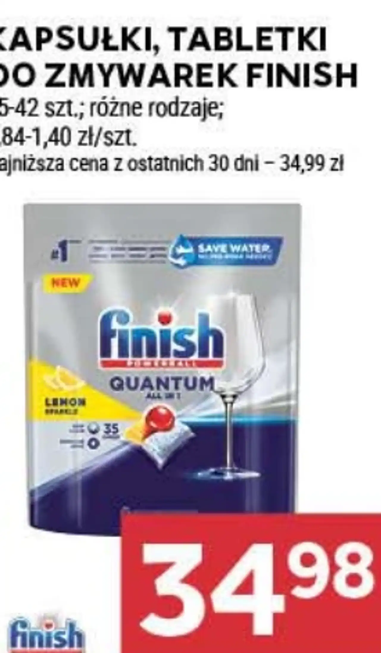 Kapsułki, tabletki do zmywarek Finish