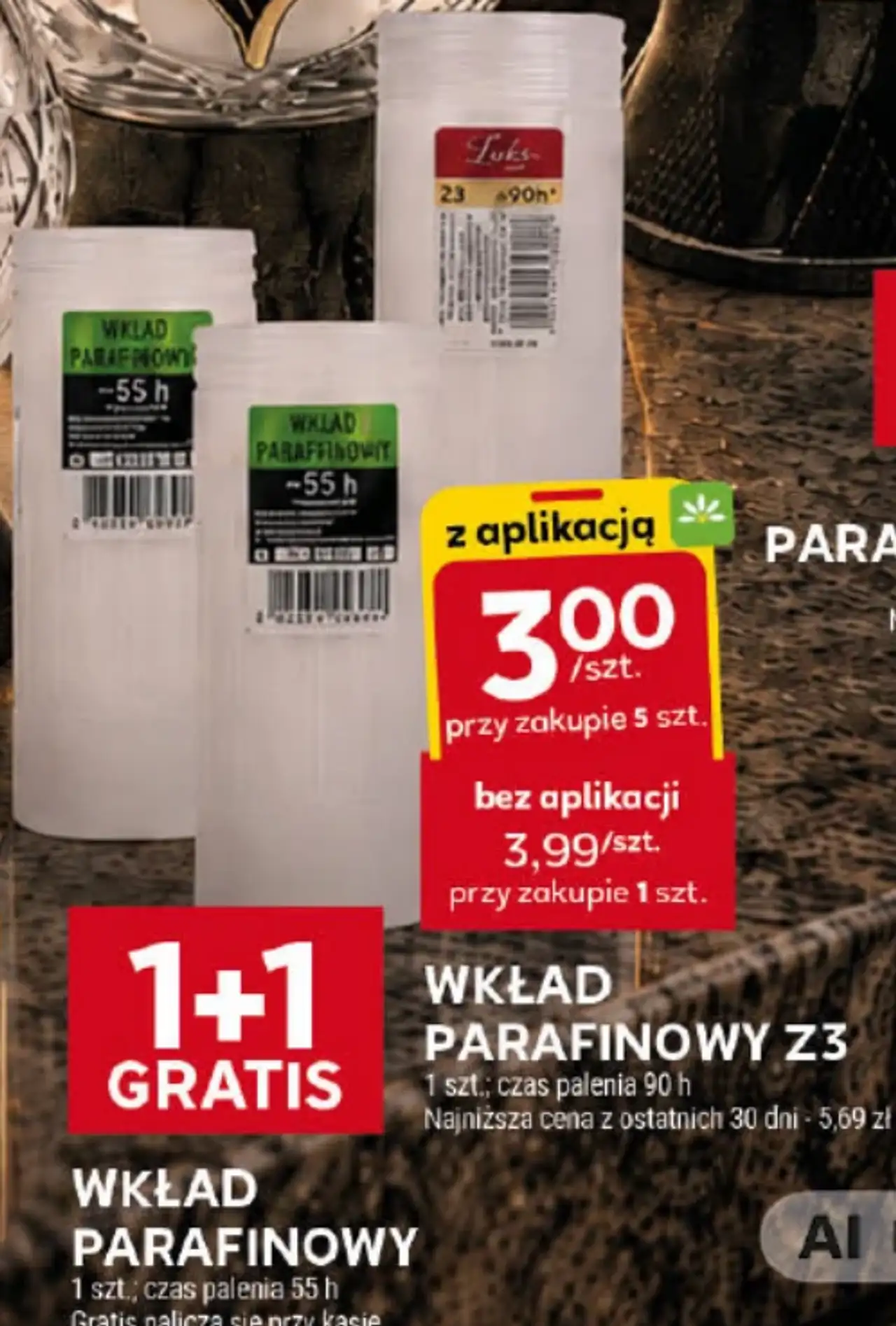 WKŁAD PARAFINOWY Z3