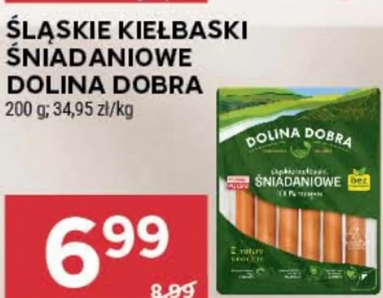 Śląskie kiełbaski śniadaniowe Dolina Dobra