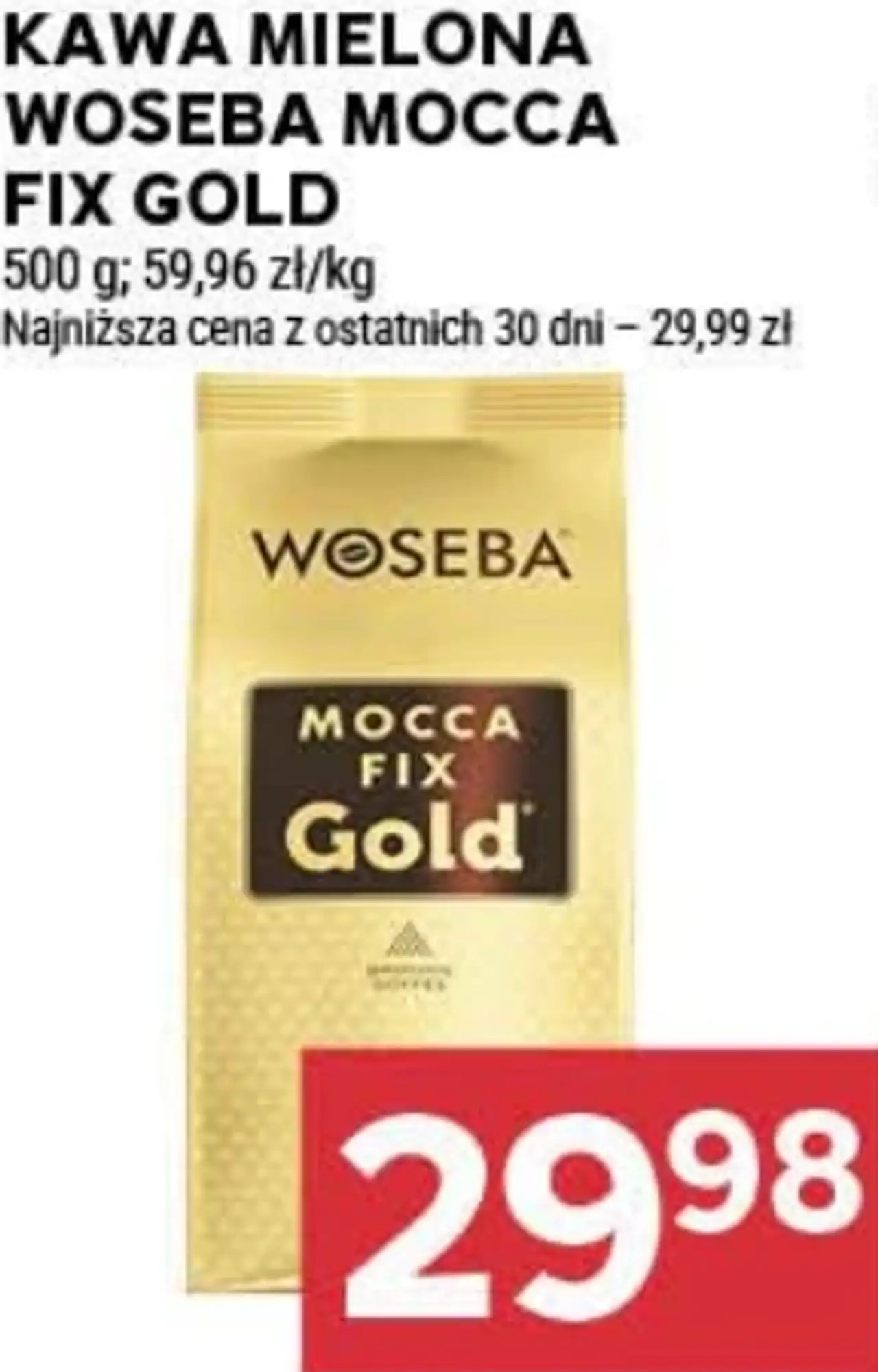 Kawa mielona Woseba Mocca Fix Gold
