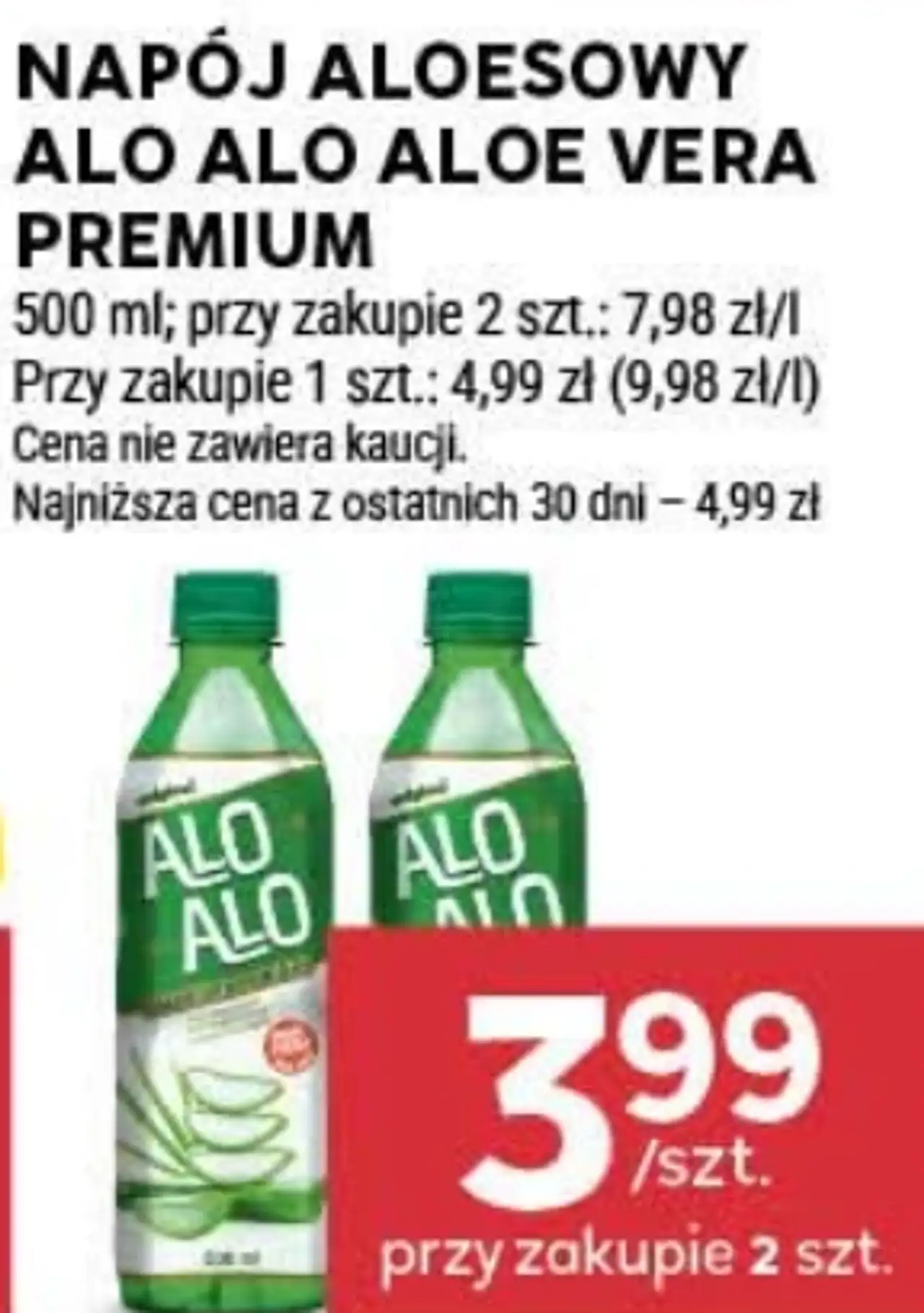 Napój Aloesowy Alo Alo Aloe Vera Premium
