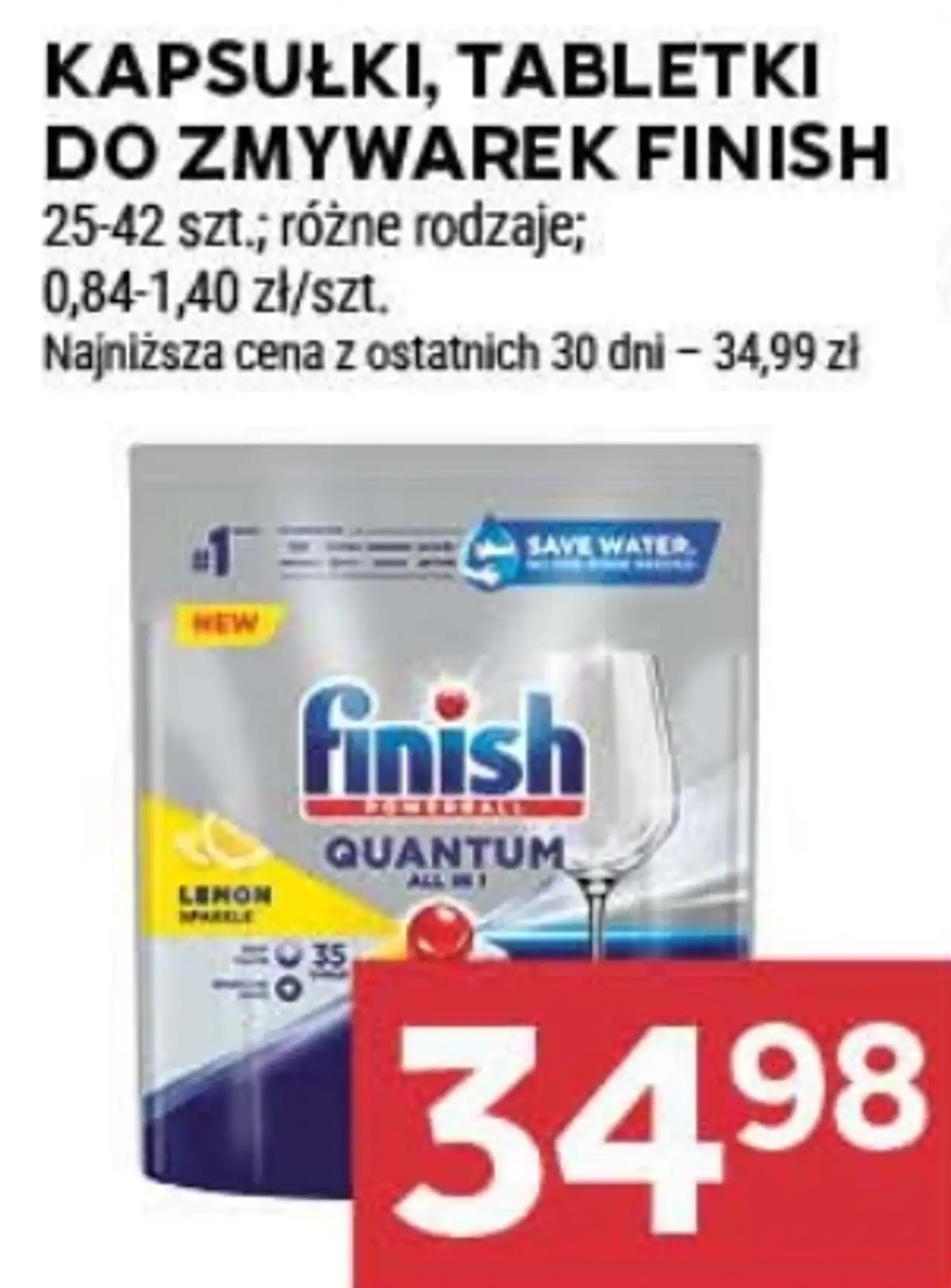Kapsułki, tabletki do zmywarek Finish
