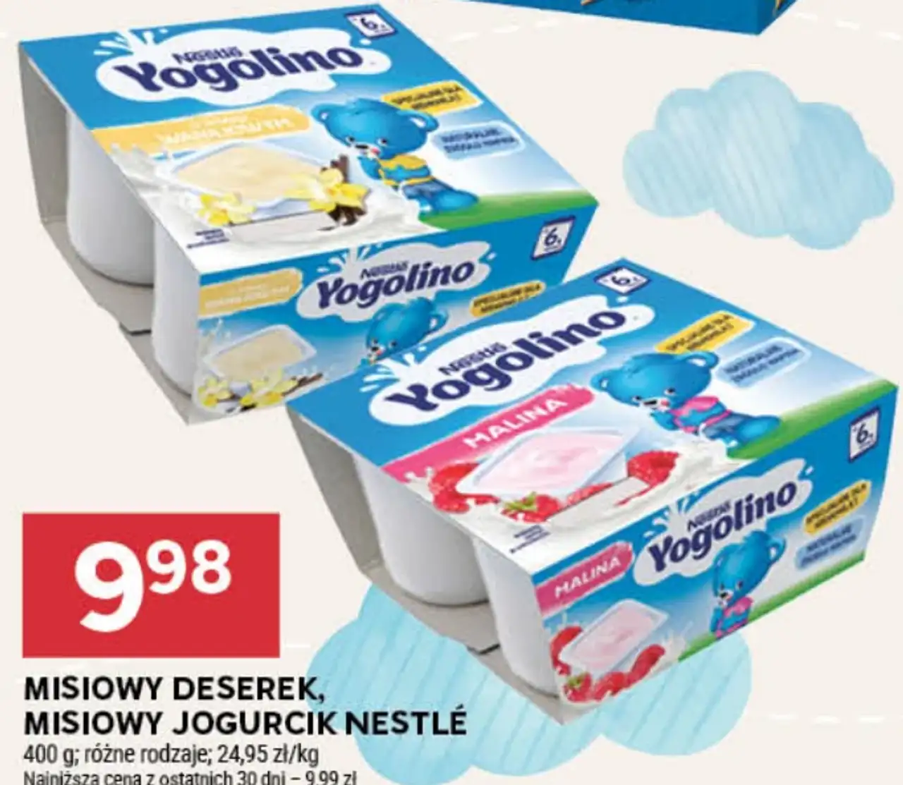 Misiowy deserek, misiowy jogurcik Nestlé Yogolino